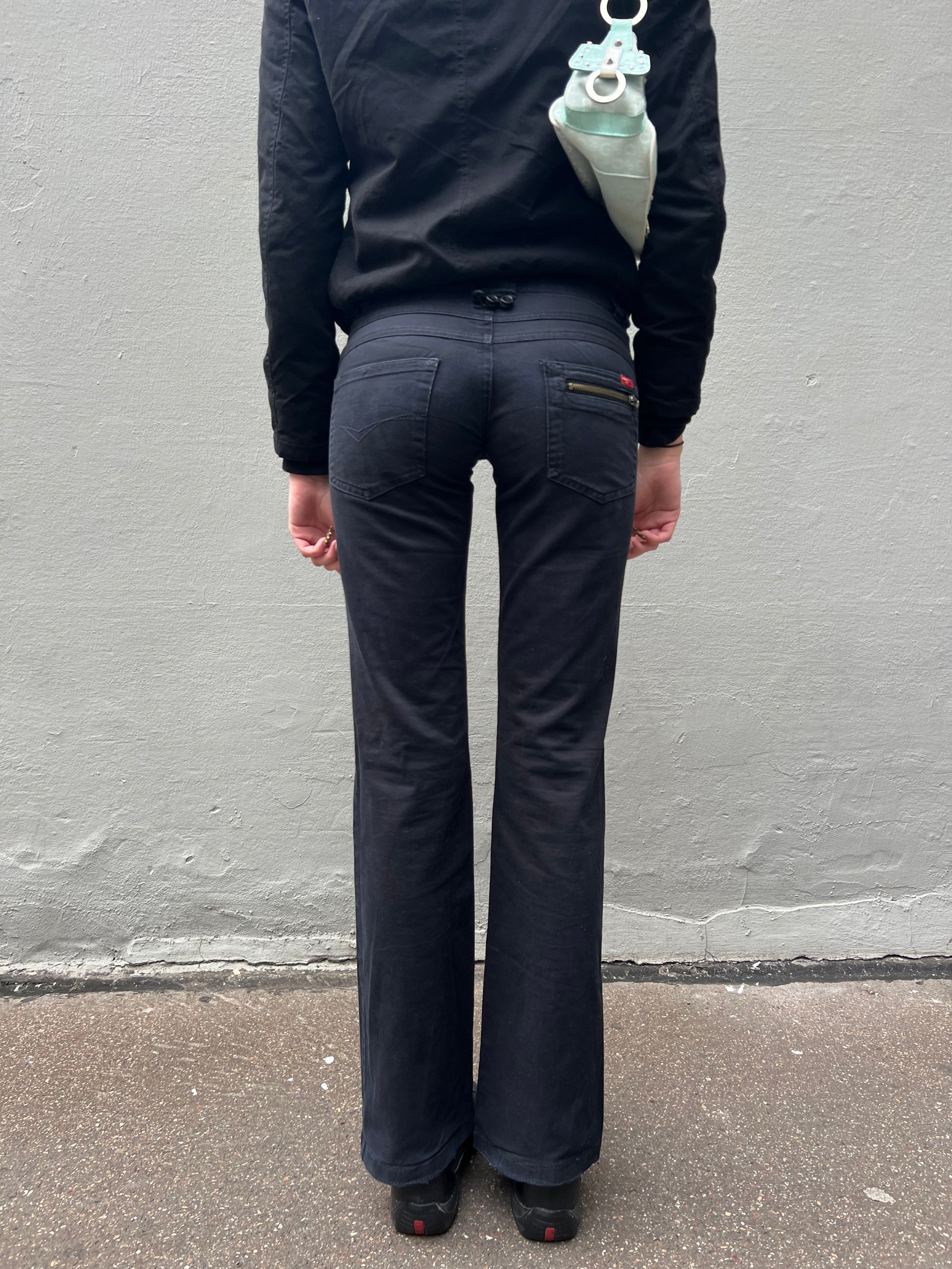 Vintage Straight Leg Black Pants XS