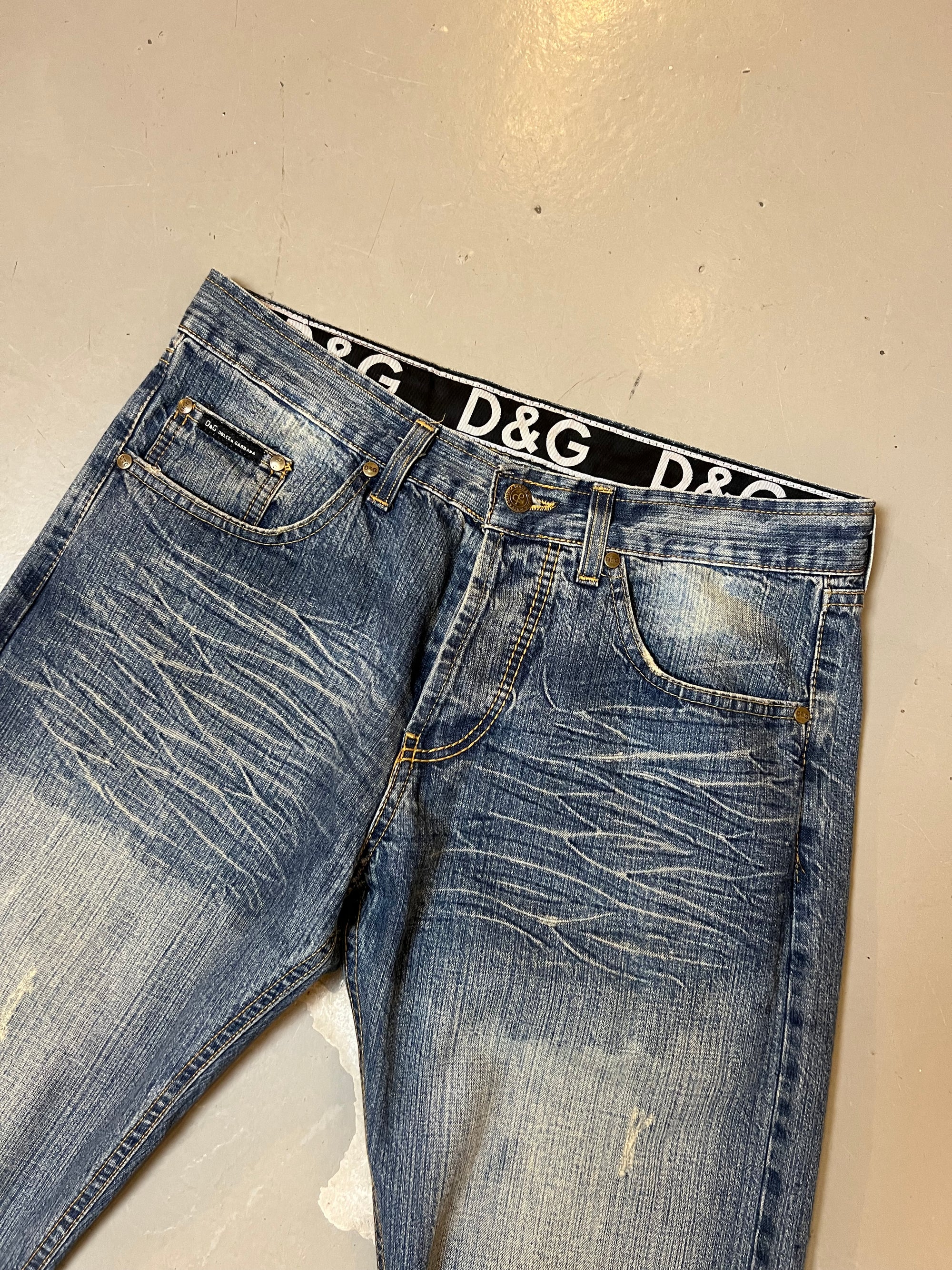 Vintage Dolce&Gabbana Straight Leg Denim S/M