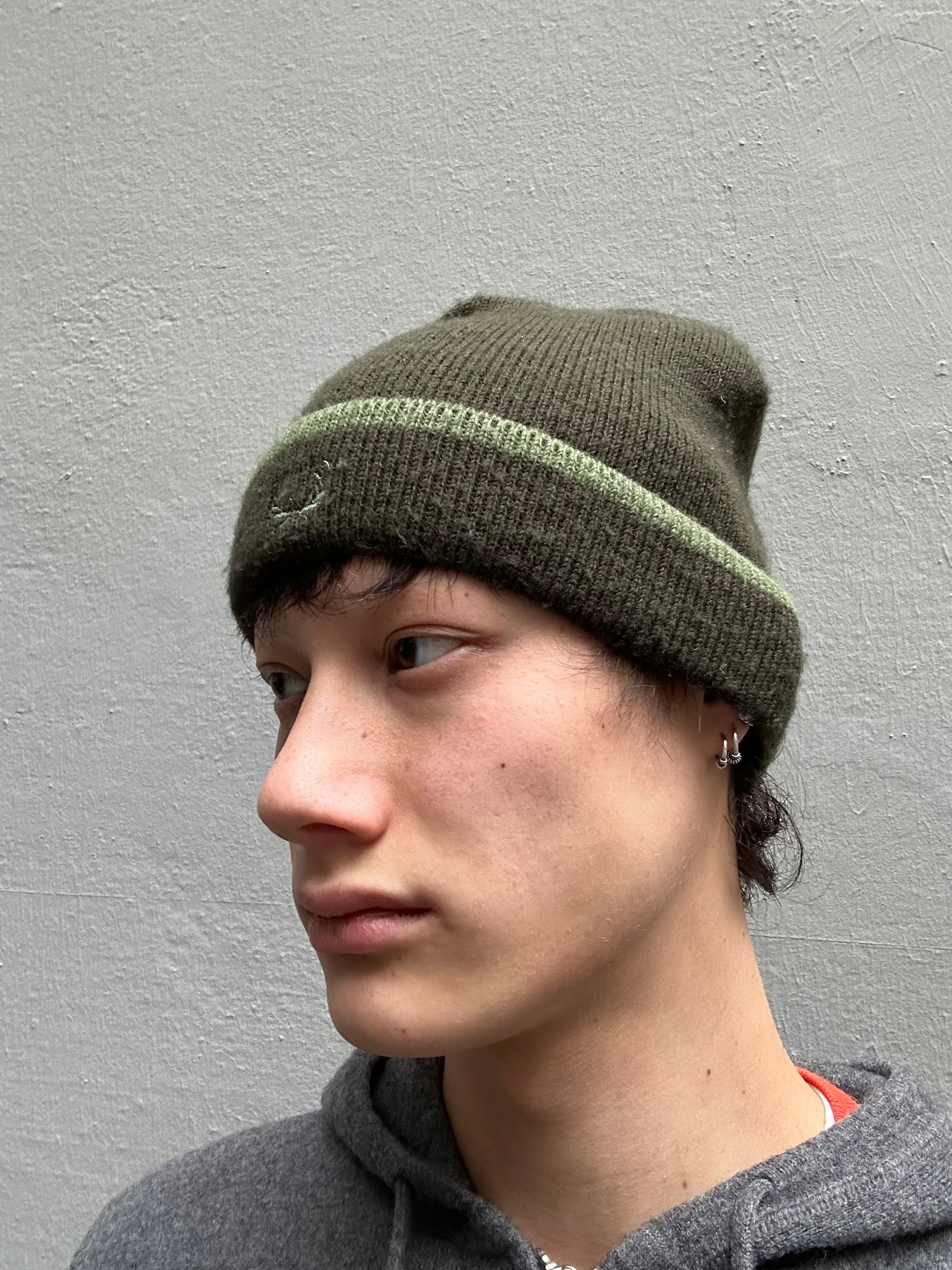 Vintage Fred Perry Green Beanie