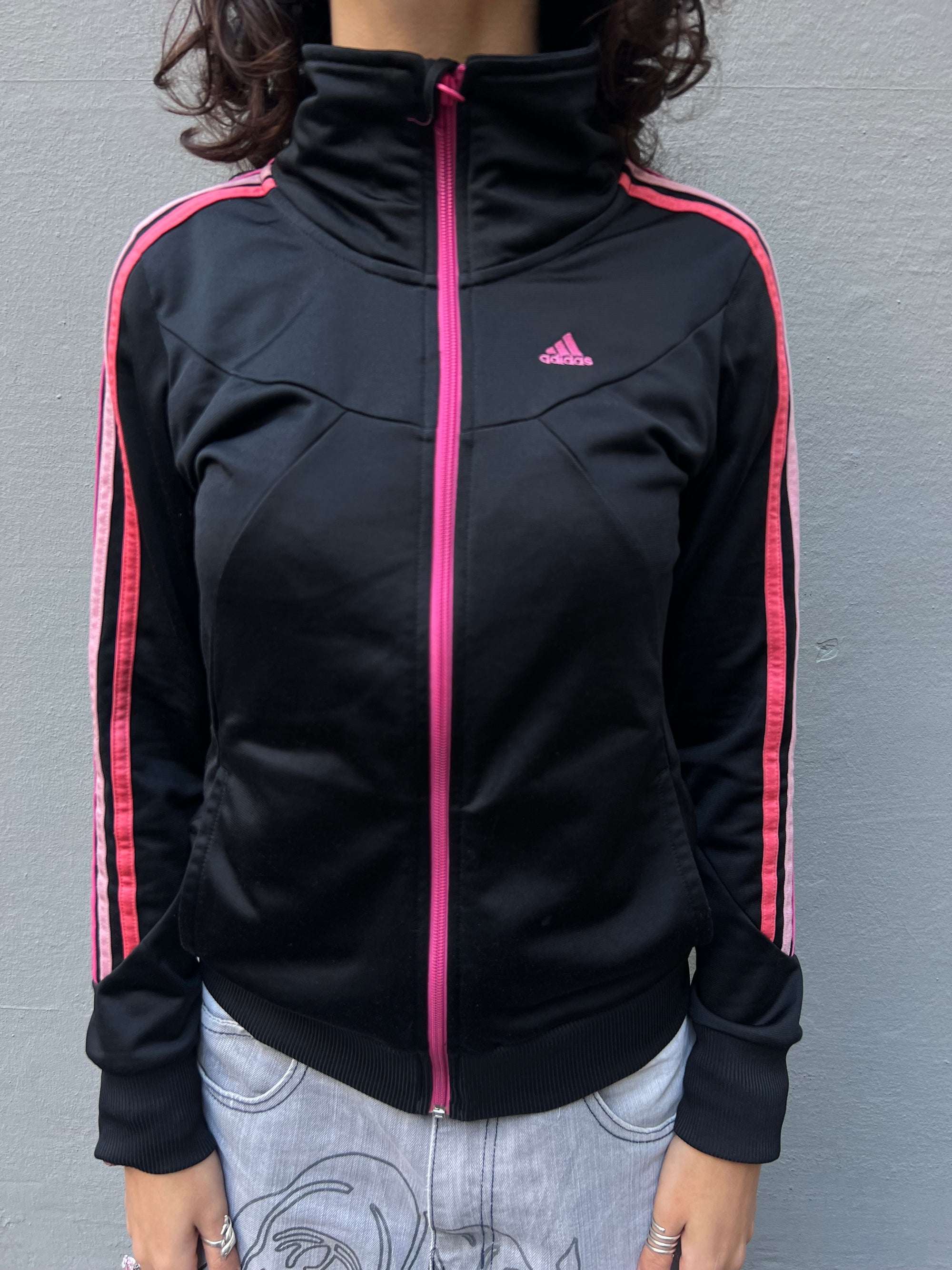 Vintage Adidas Track Jacket Pink Details XS/S