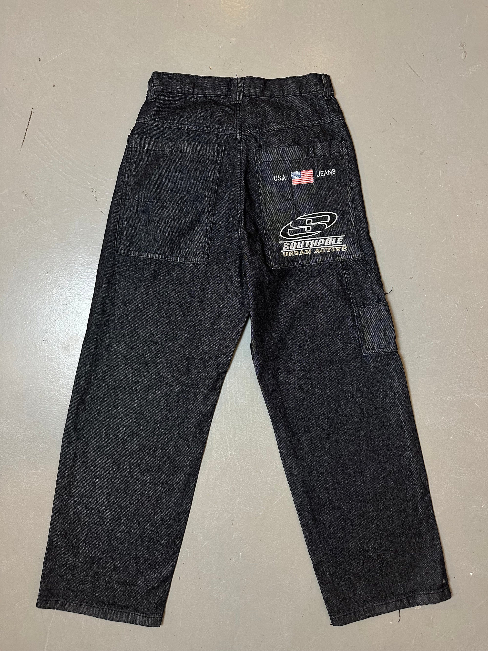 Vintage Baggy Southpole Waxed Denim M/L