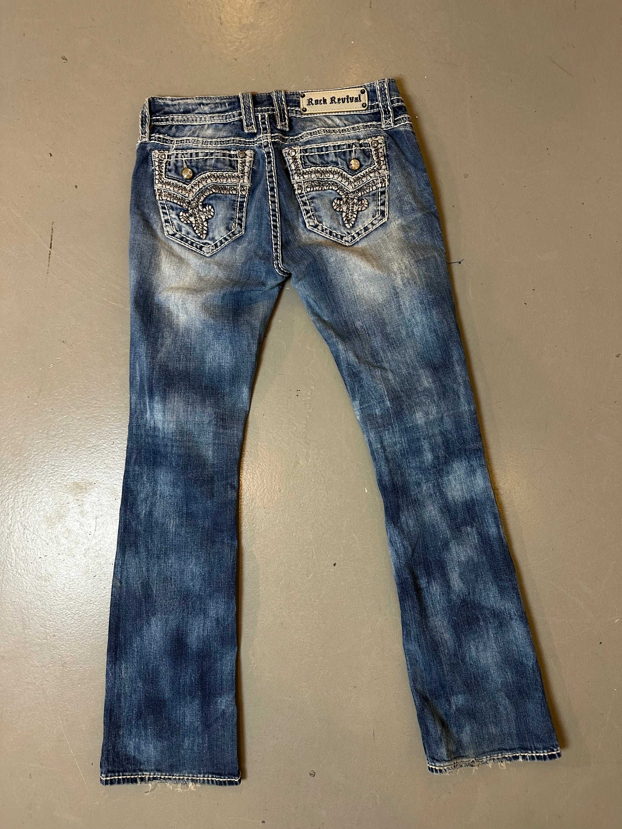 Vintage Crazy Washed Rock Revival Denim XS/S