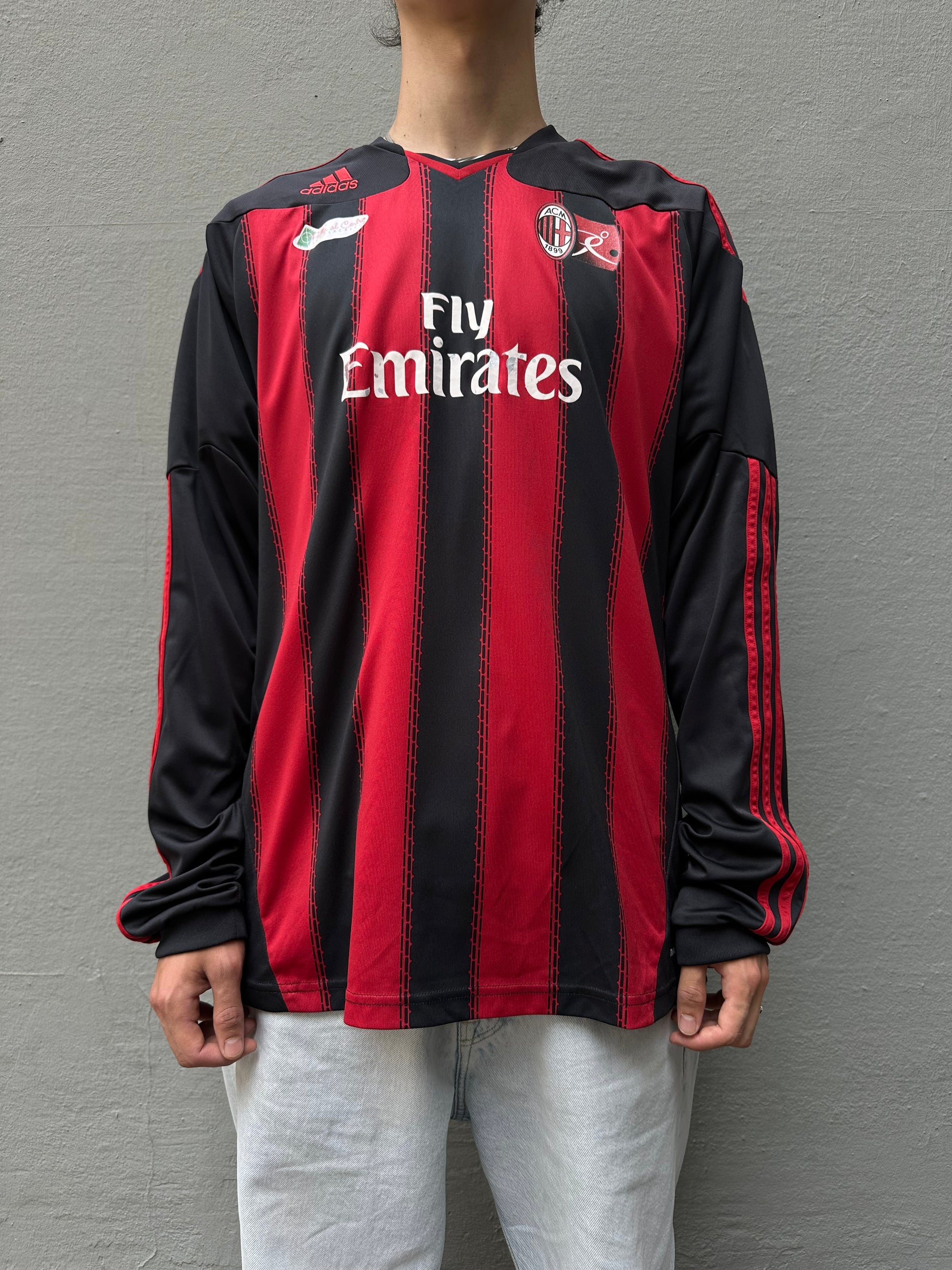 Vintage Adidas AC Milan Longsleeve Jersey L/XL