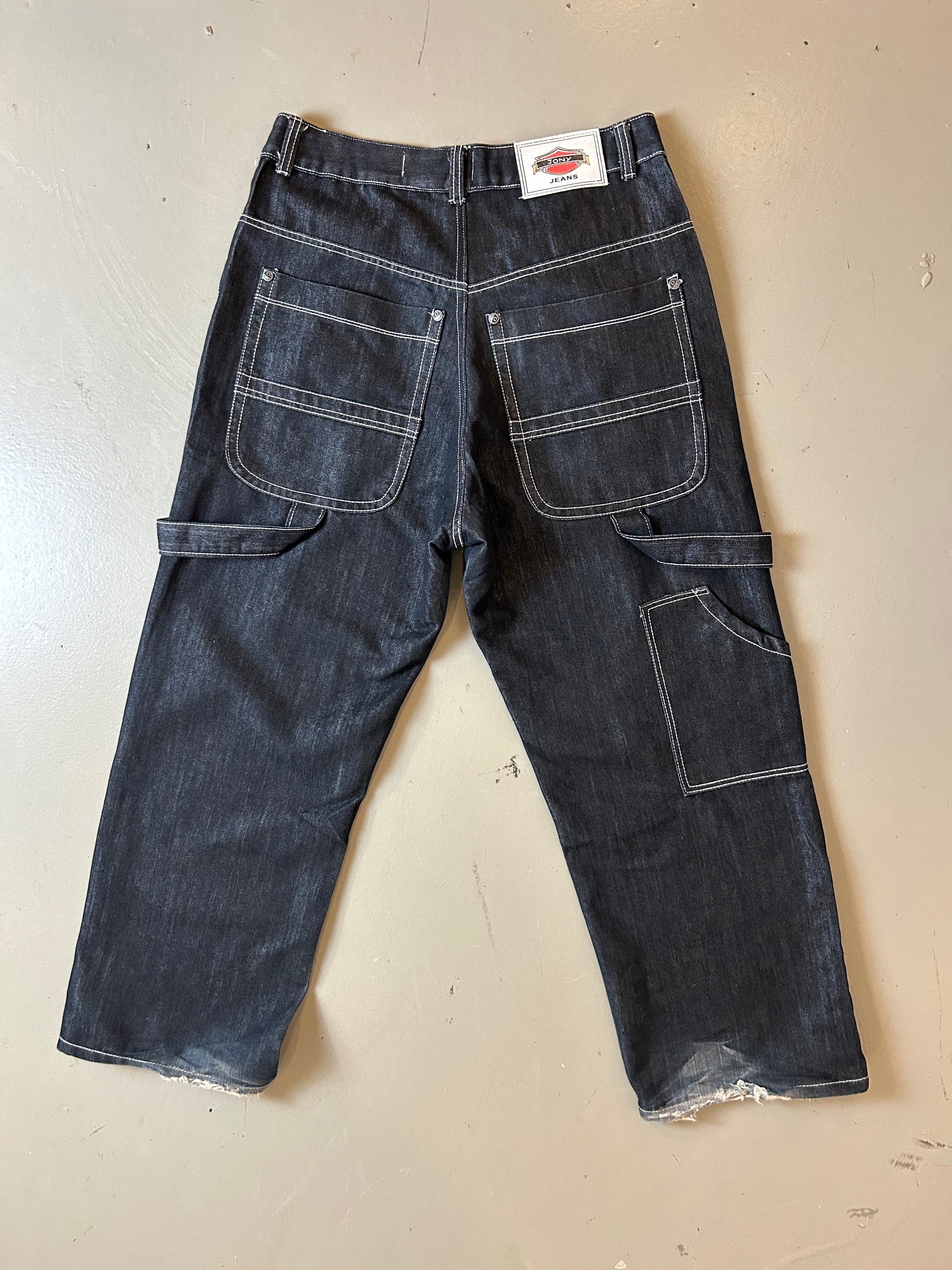 Vintage Black Jony Jeans Baggy Denim M/L