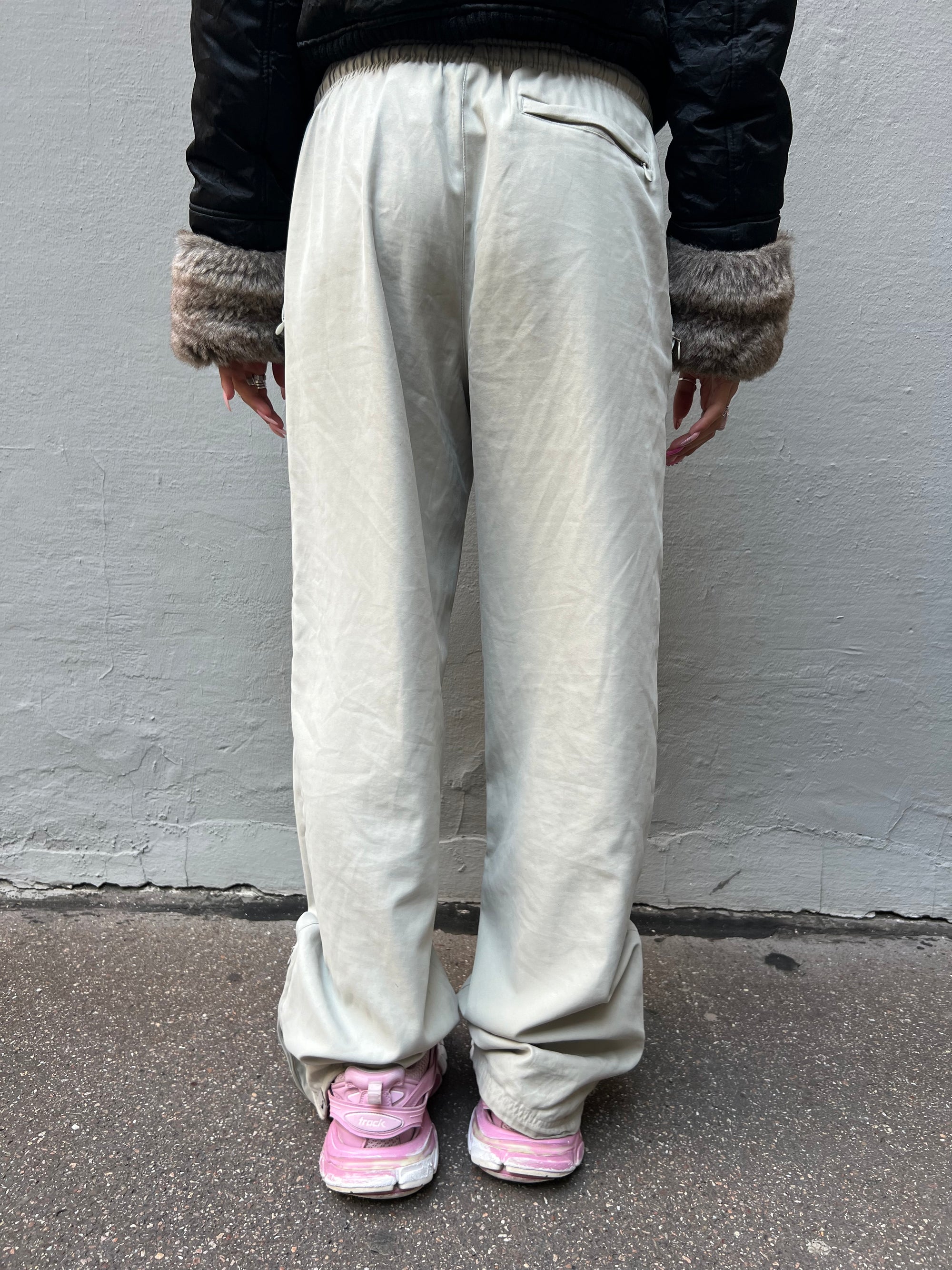 Vintage Nike Trackpants Beige S/M