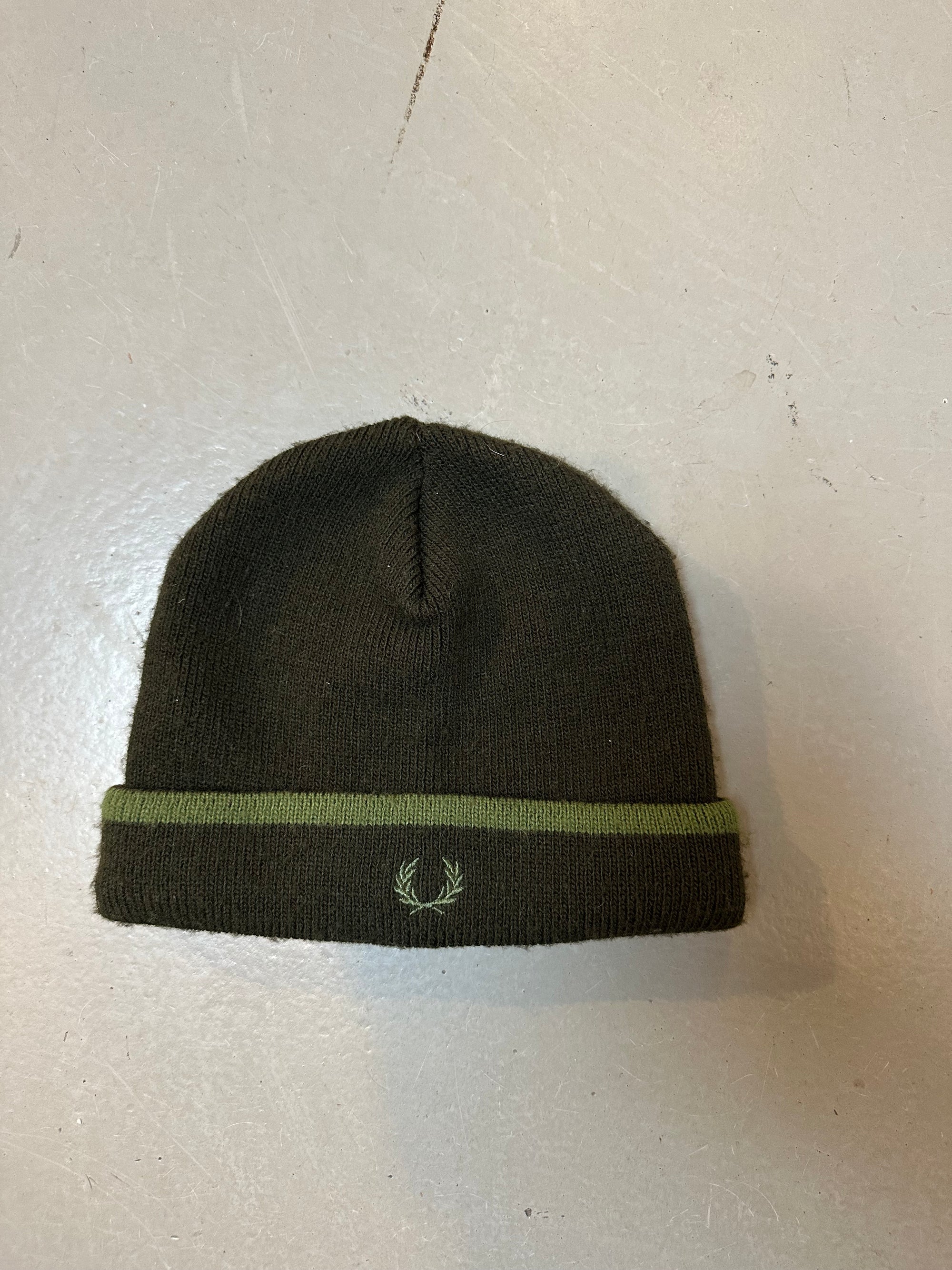 Vintage Fred Perry Green Beanie