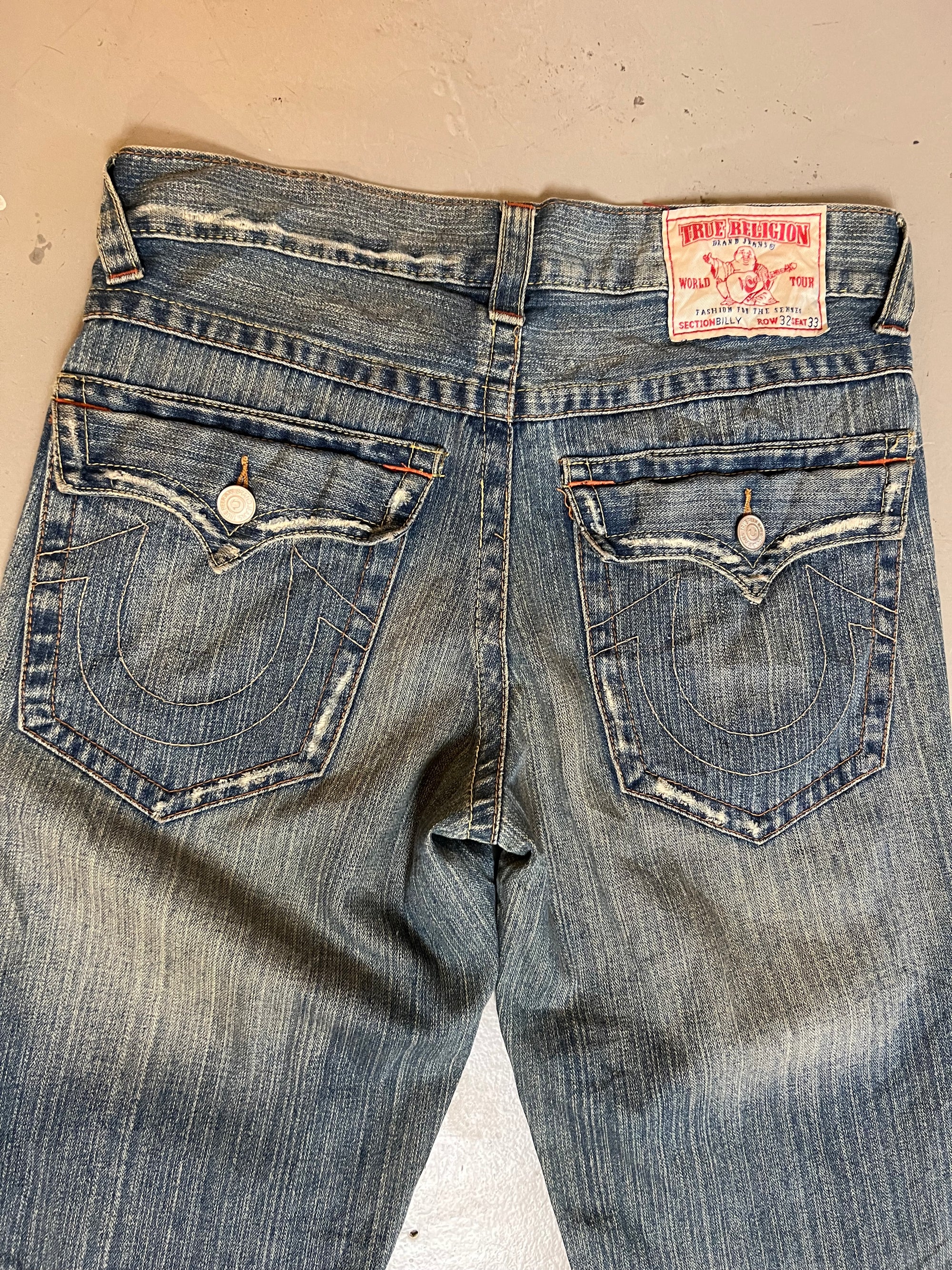 Vintage True Religion Stitched Denim M