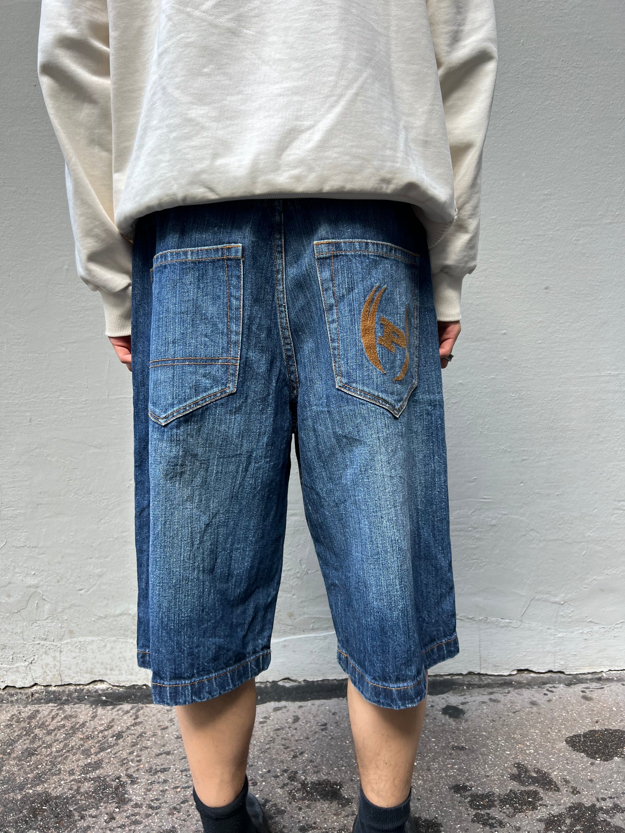 Vintage Phat Farm Baggy Dark Blue Jorts M/L