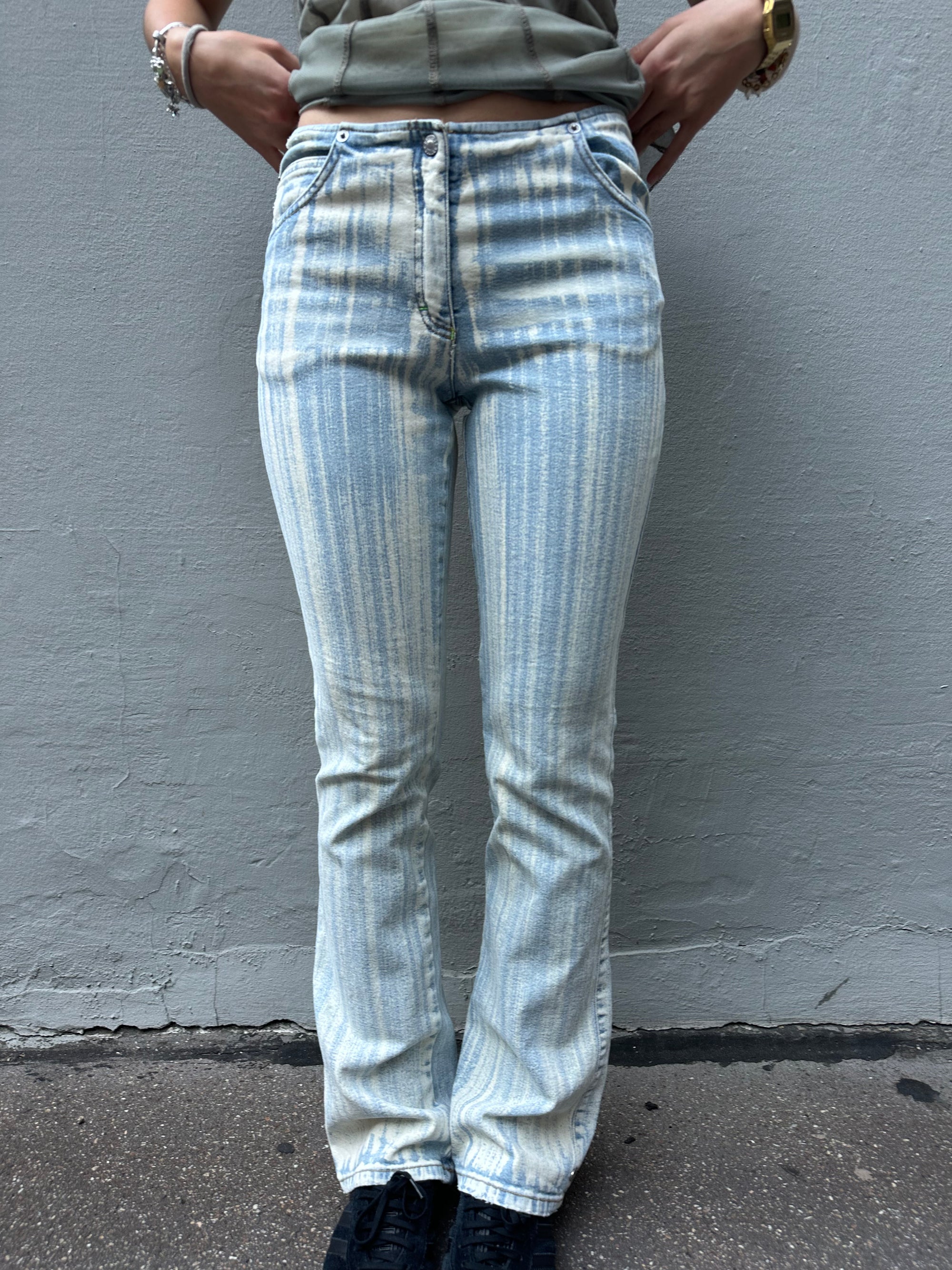 Vintage Light Blue Flared Jeans XS