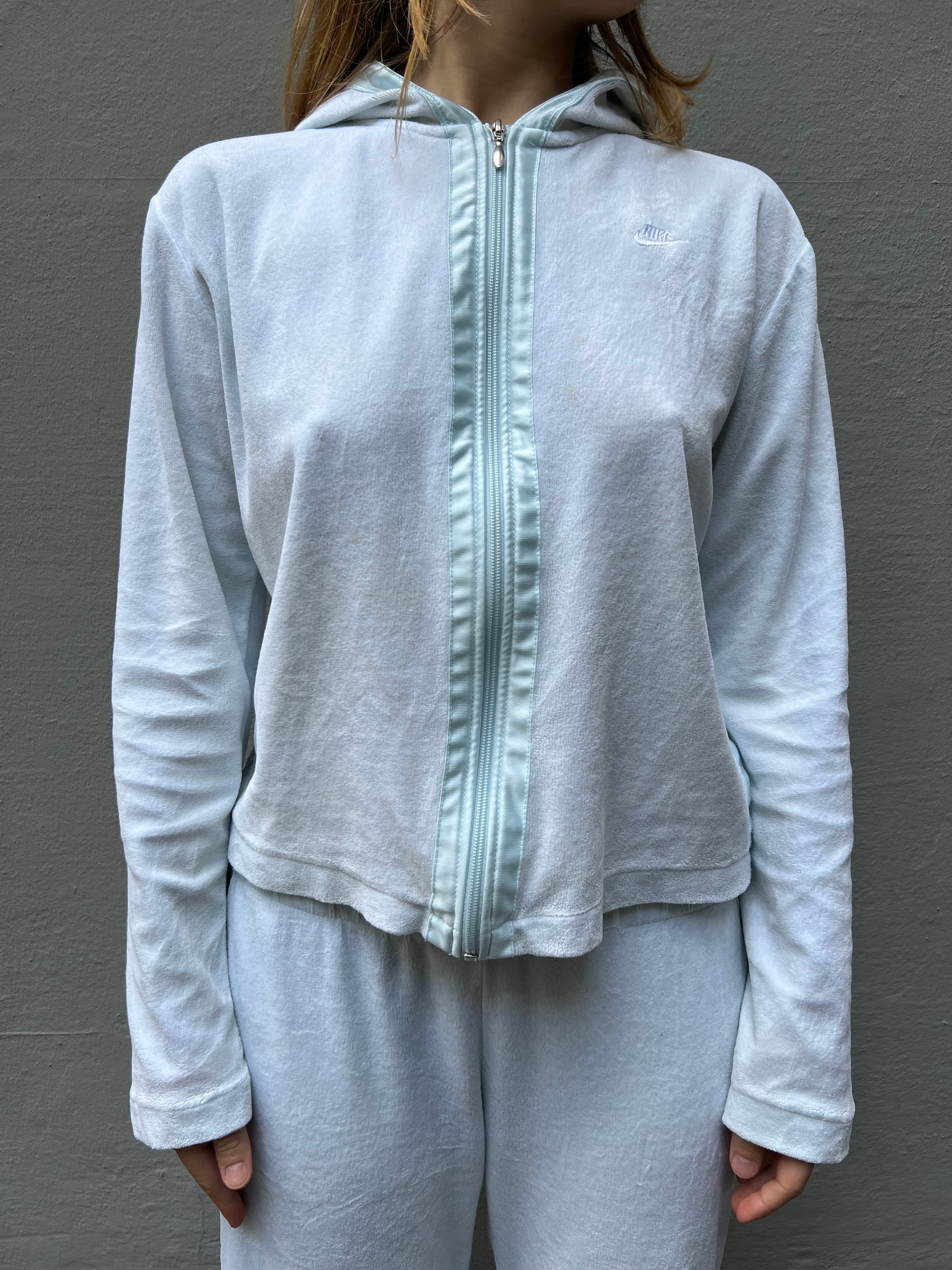 Vintage Babyblue Nike Zip-Hoodie M