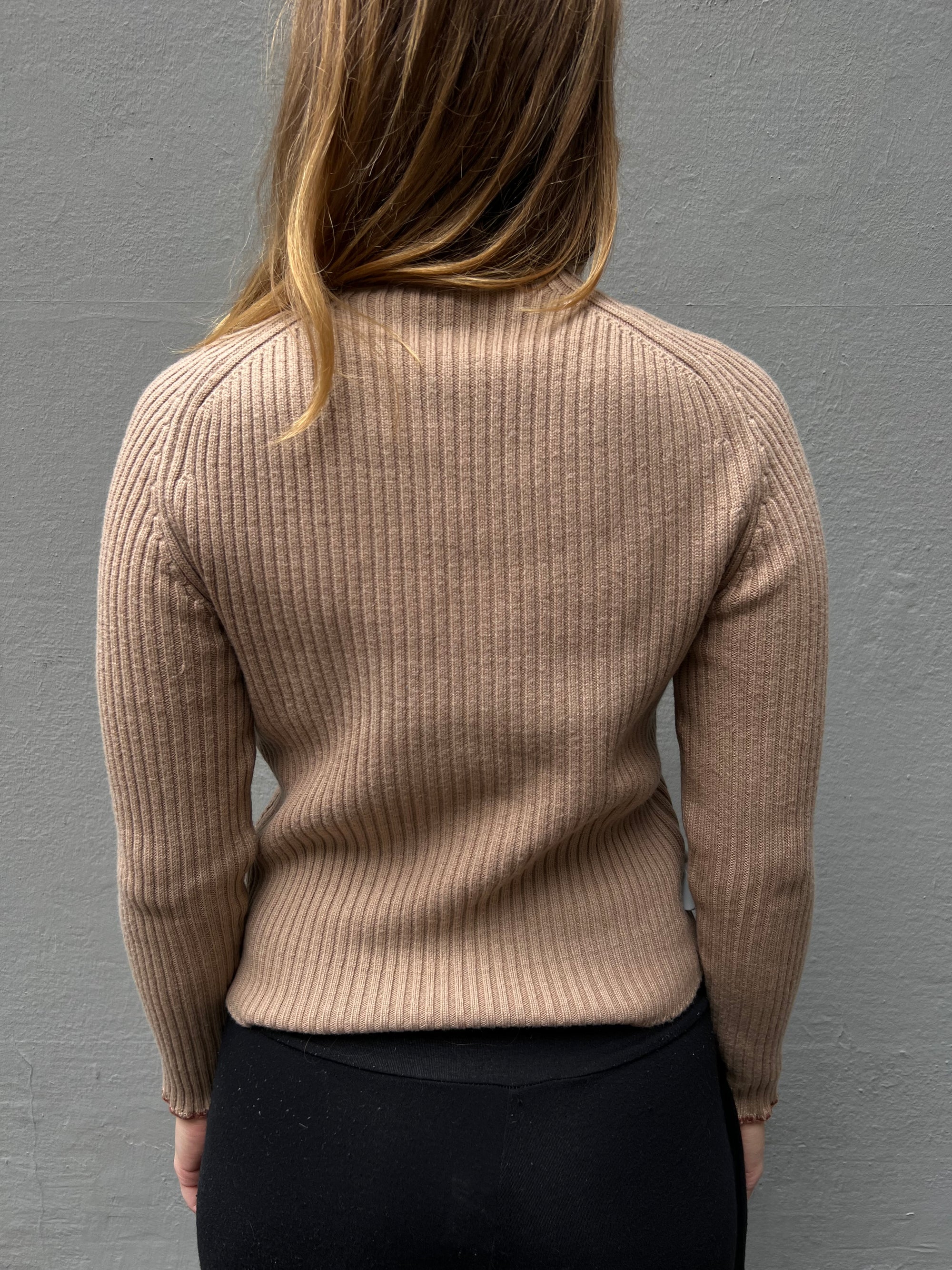 Vintage Khaki Knit Crewneck S/M