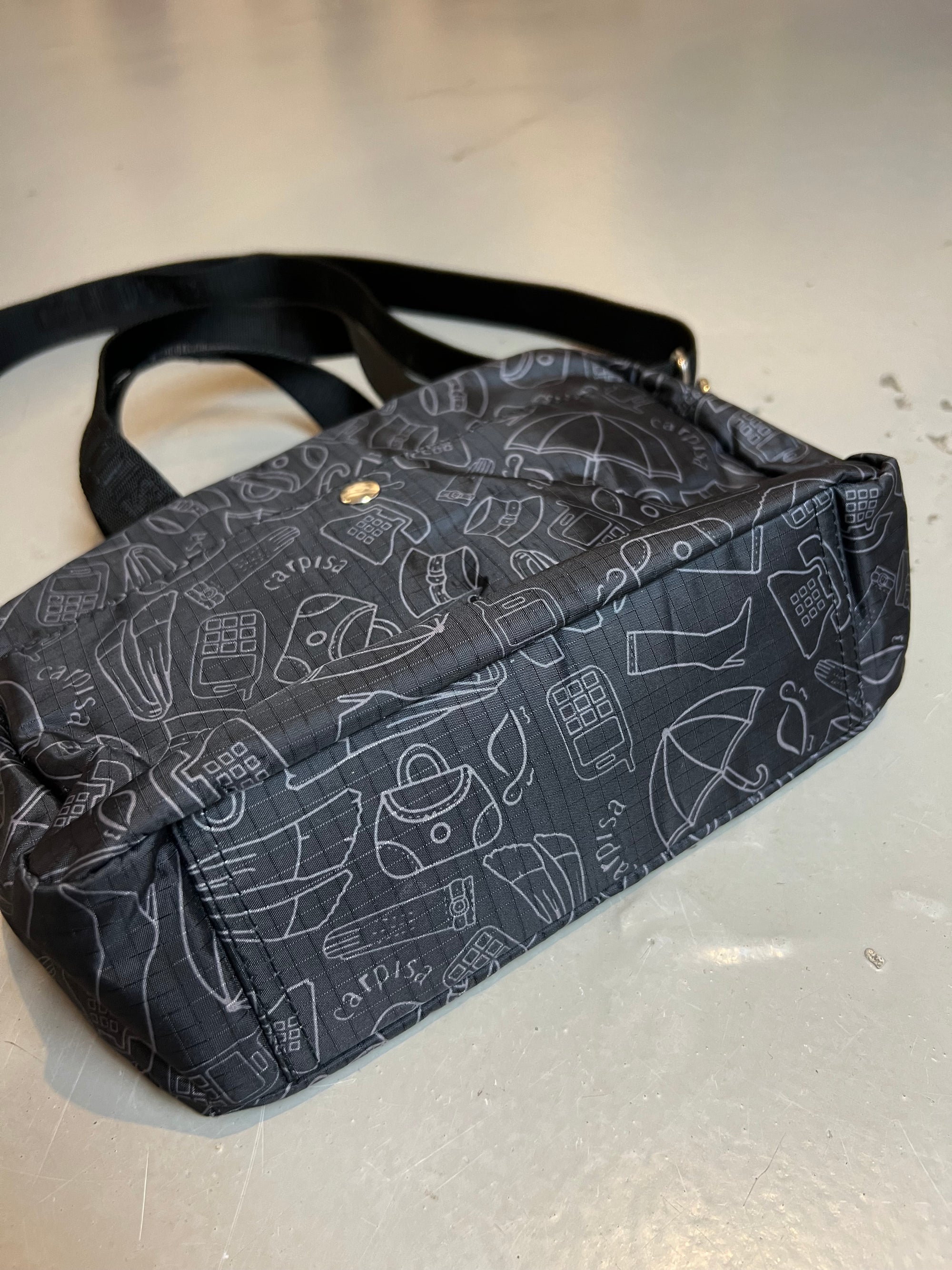 Vintage Black Scribble Bag