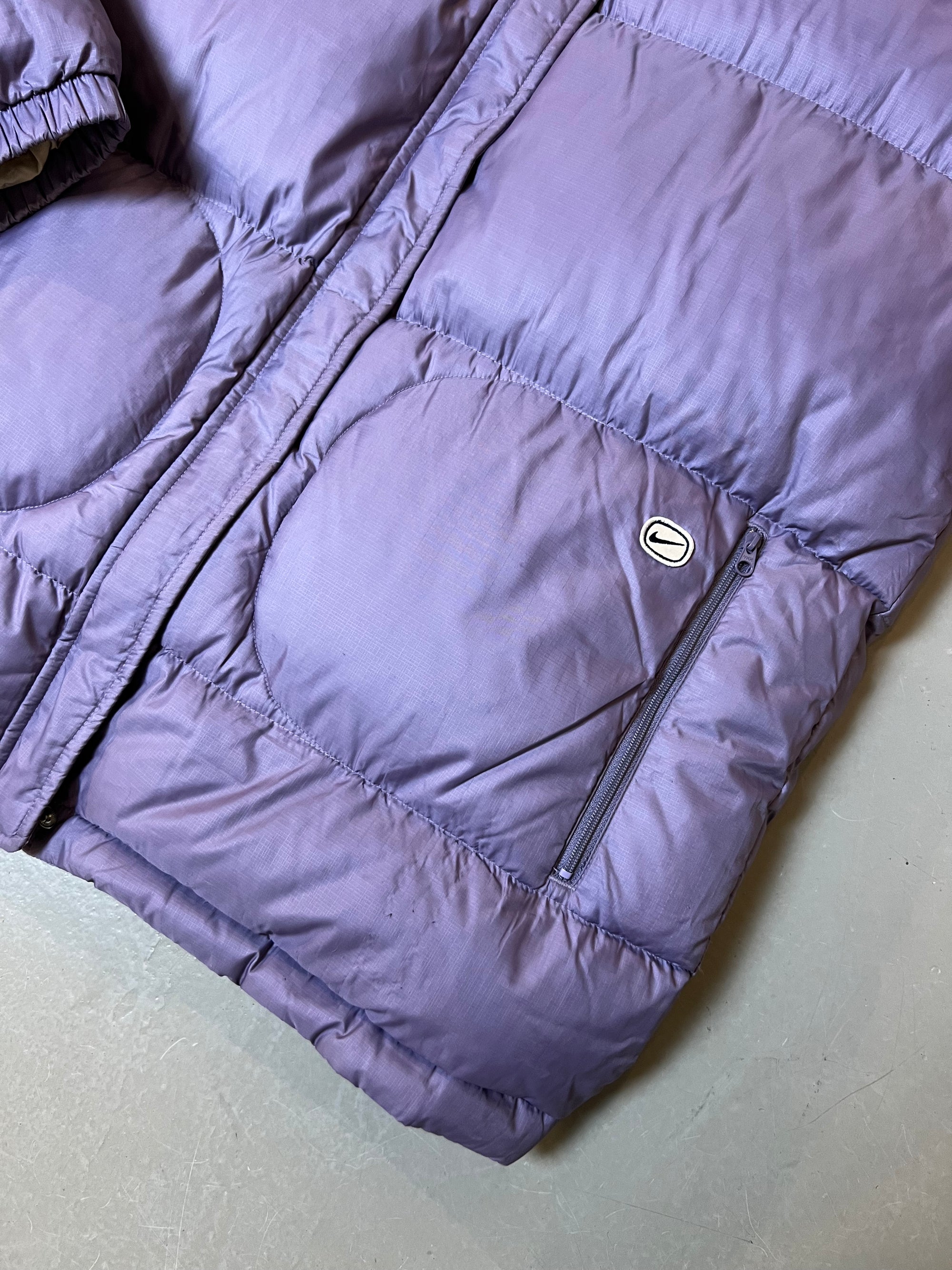 Vintage Purple Nike Puffer Jacket L/XL