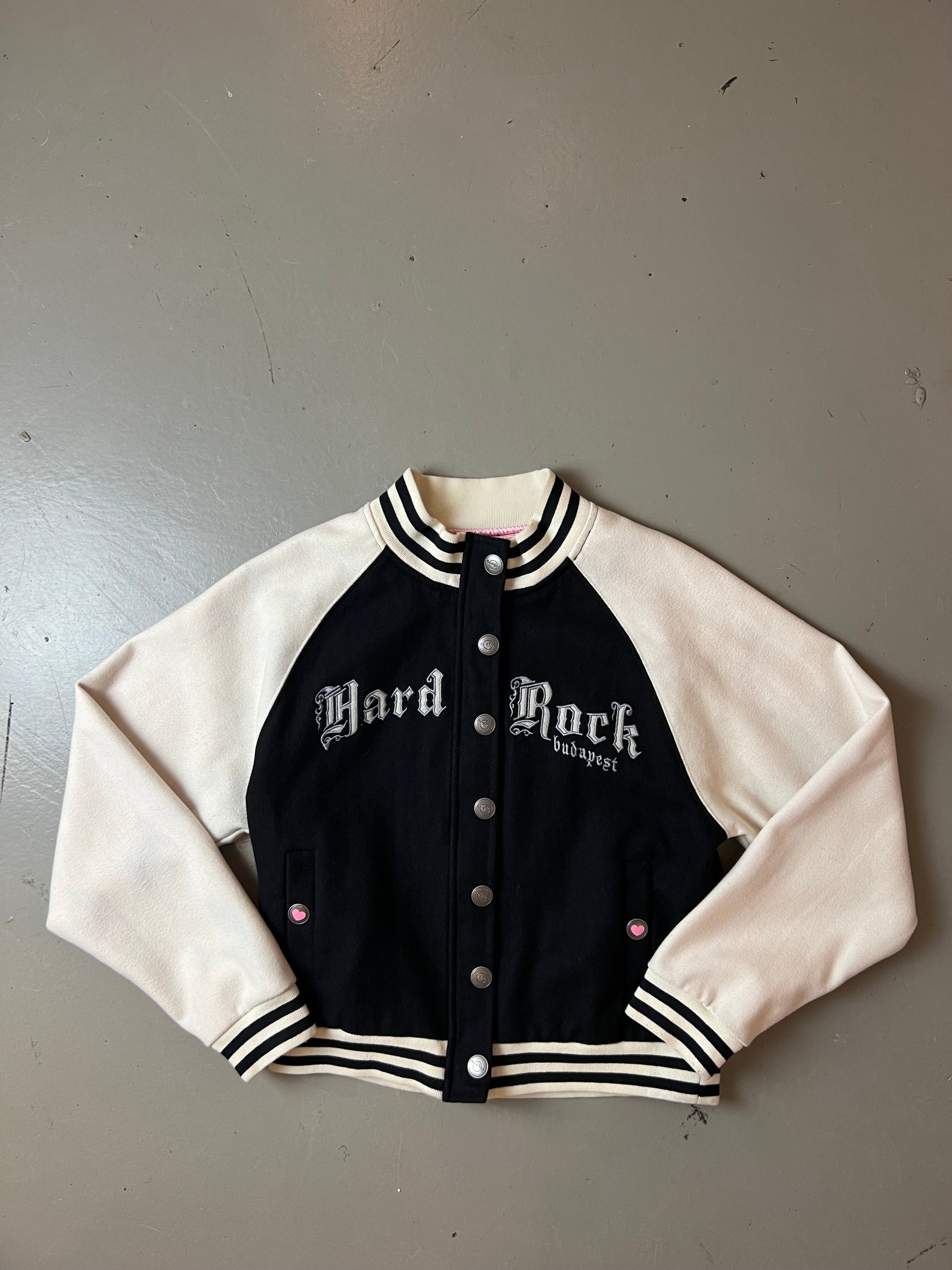 Vintage Black/White College Jacket S/M