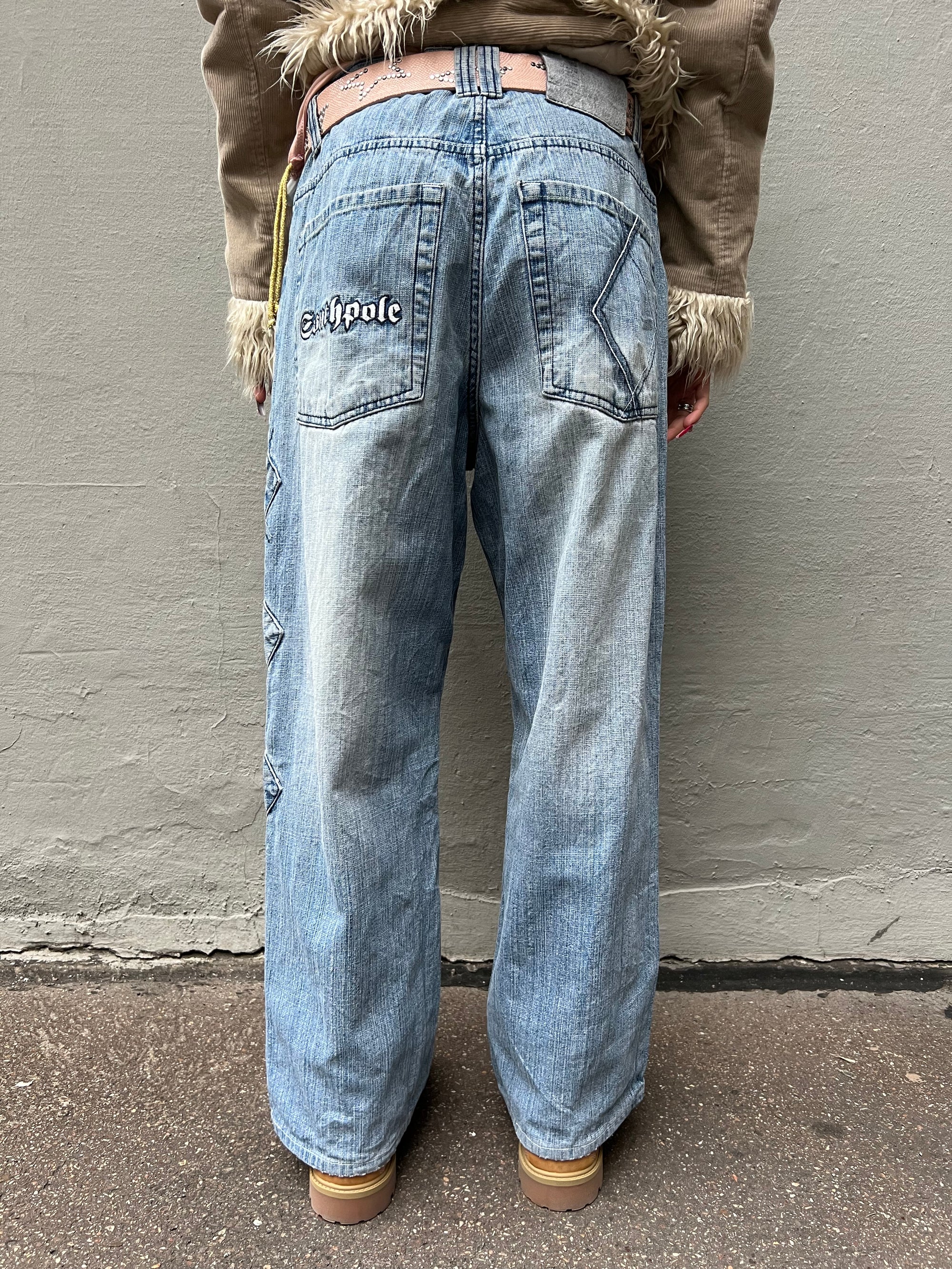 Vintage Souhpole Light Blue Baggy Denim Pants M/L