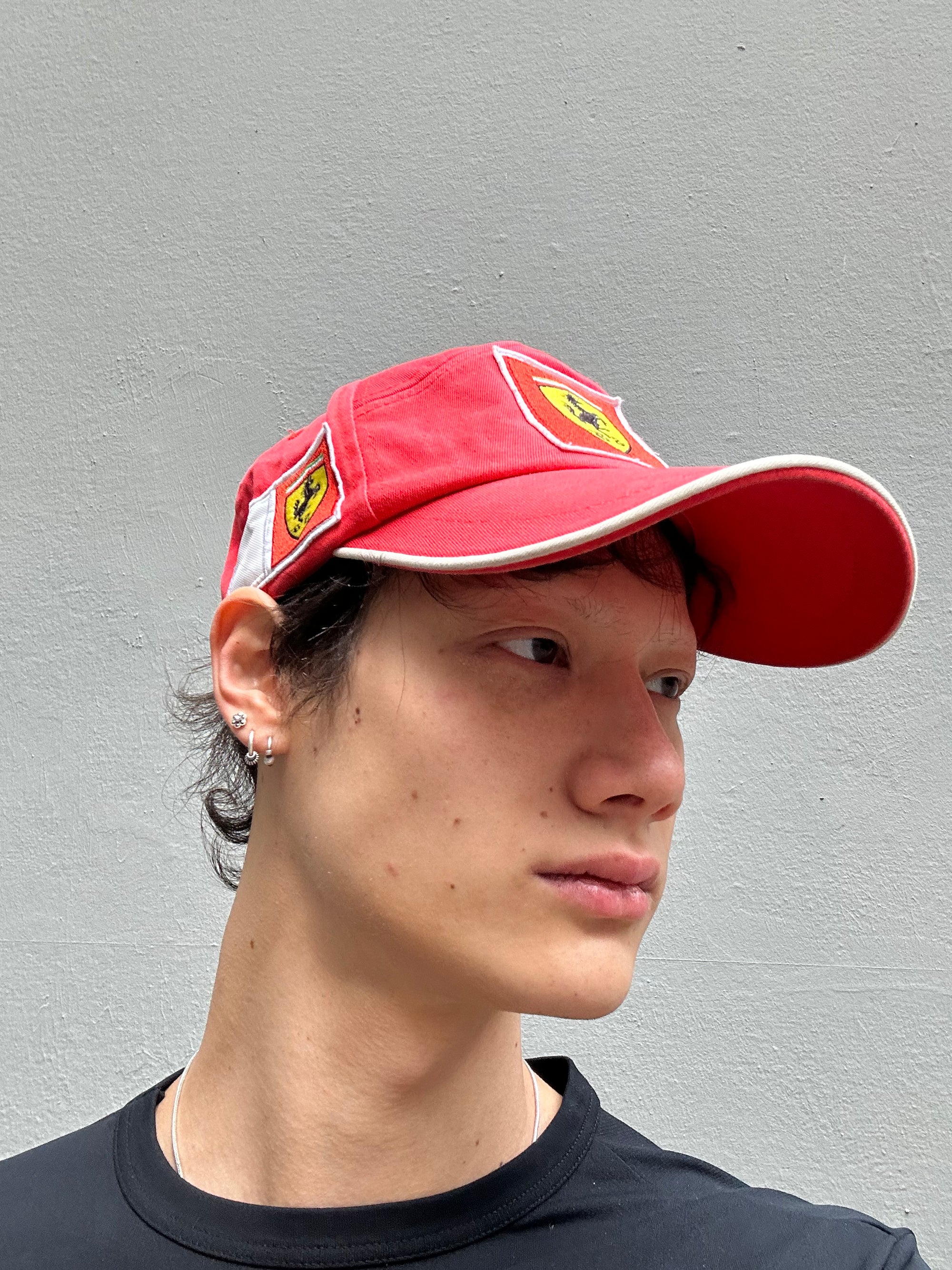 Vintage Red Ferrari Cap