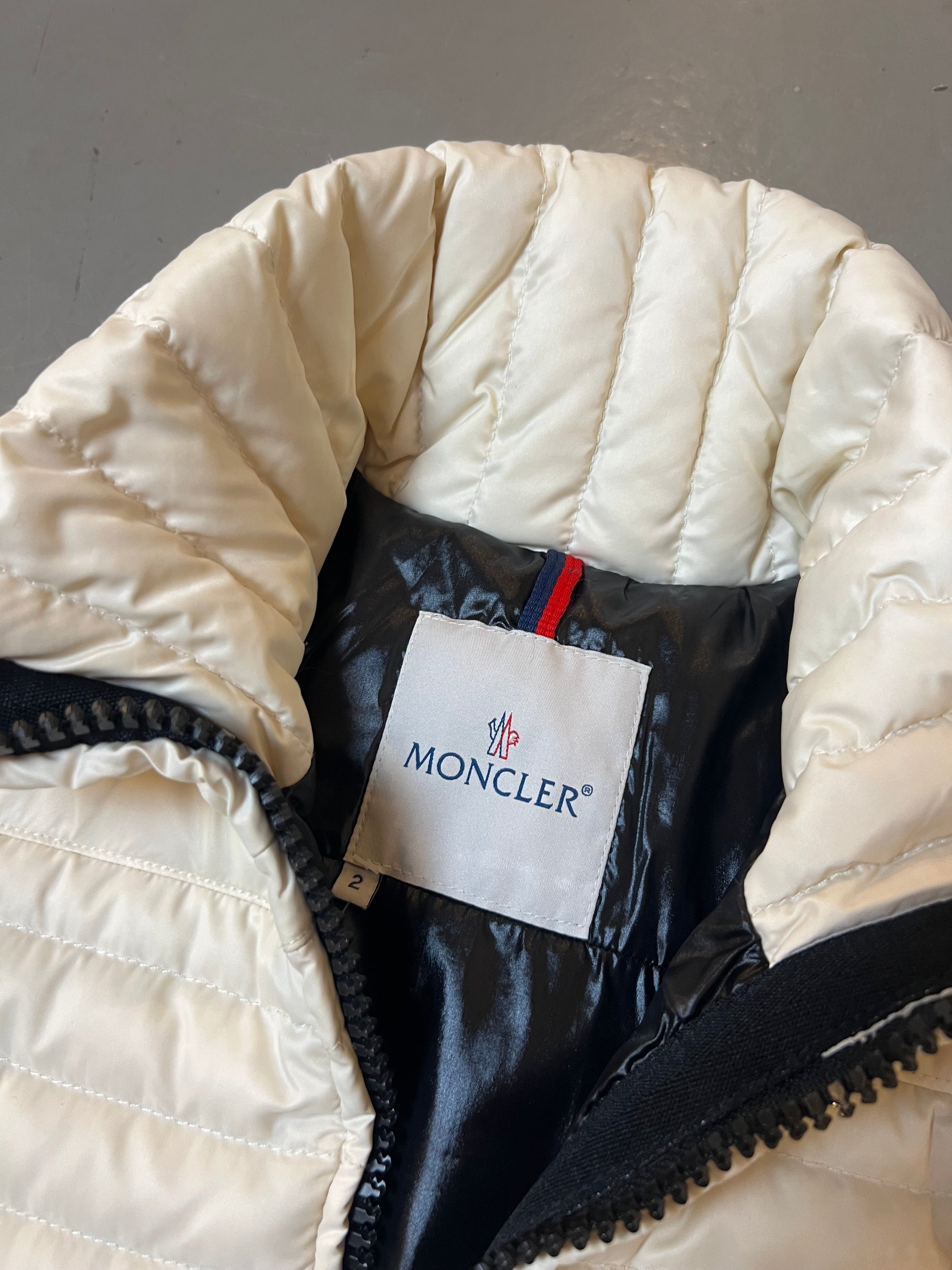 Vintage Moncler White Down Jacket S