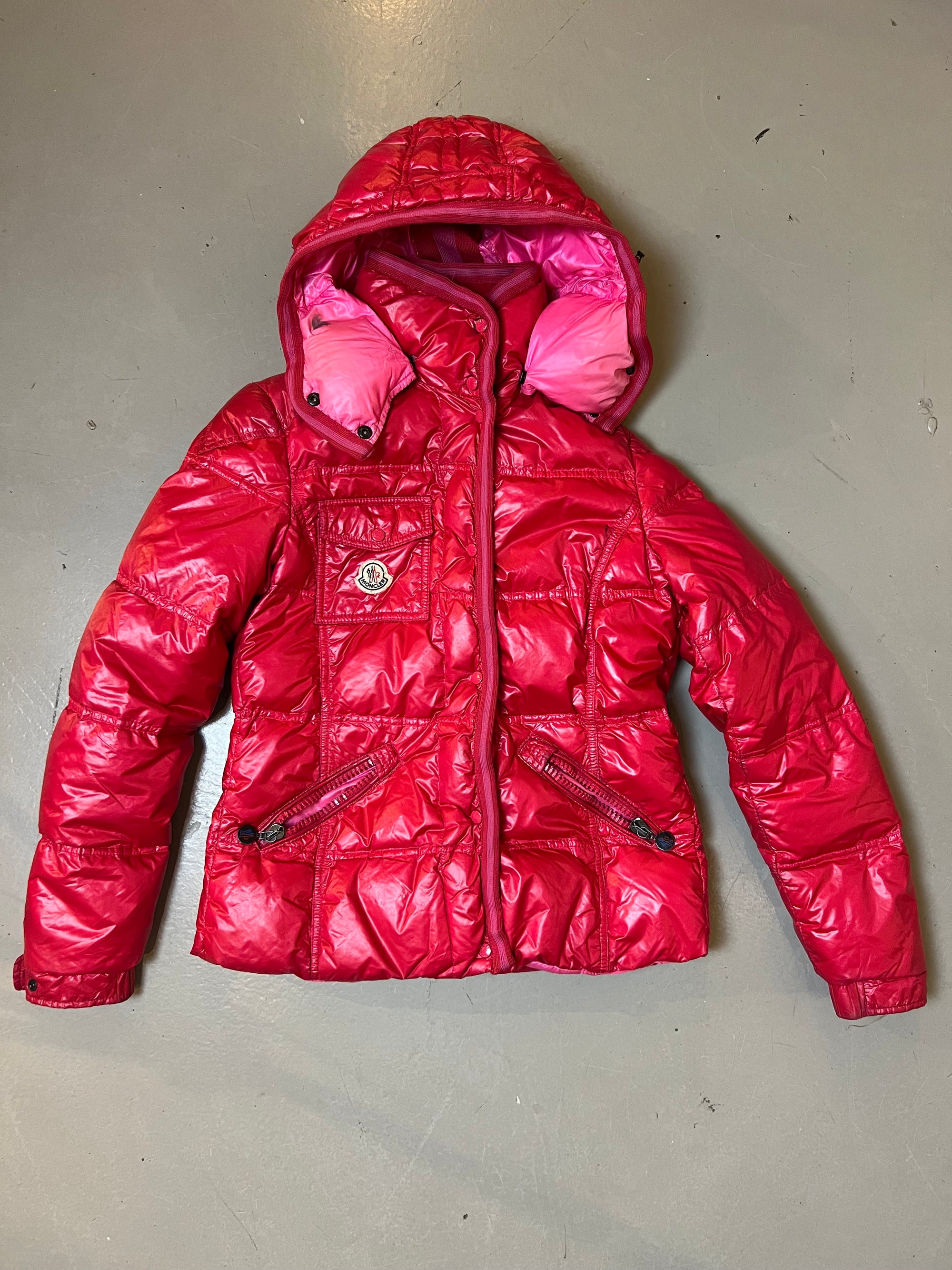 Vintage Pink Moncler Down Puffer Jacket S