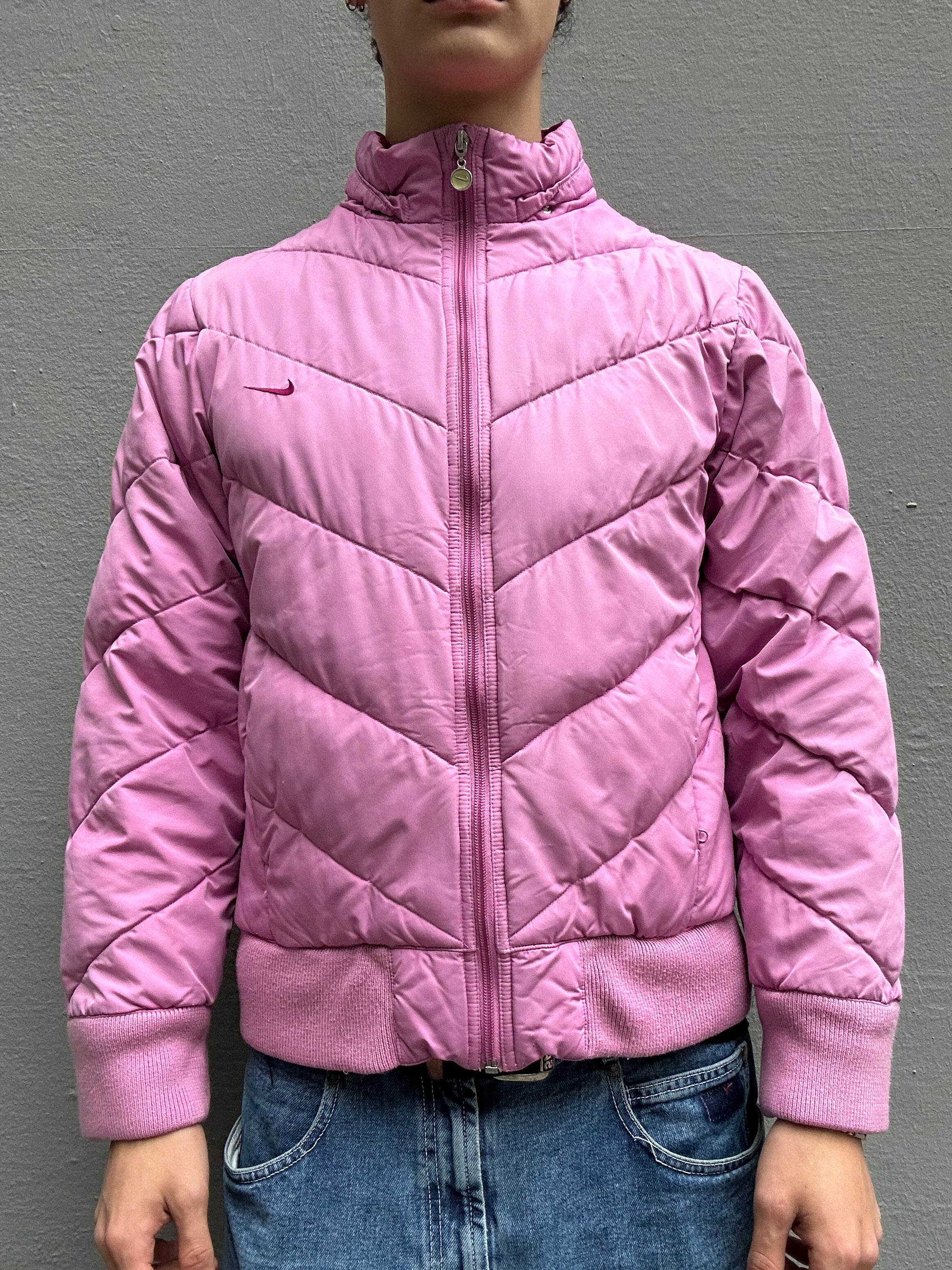 Vintage Pink Nike Puffer Jacket XS/S