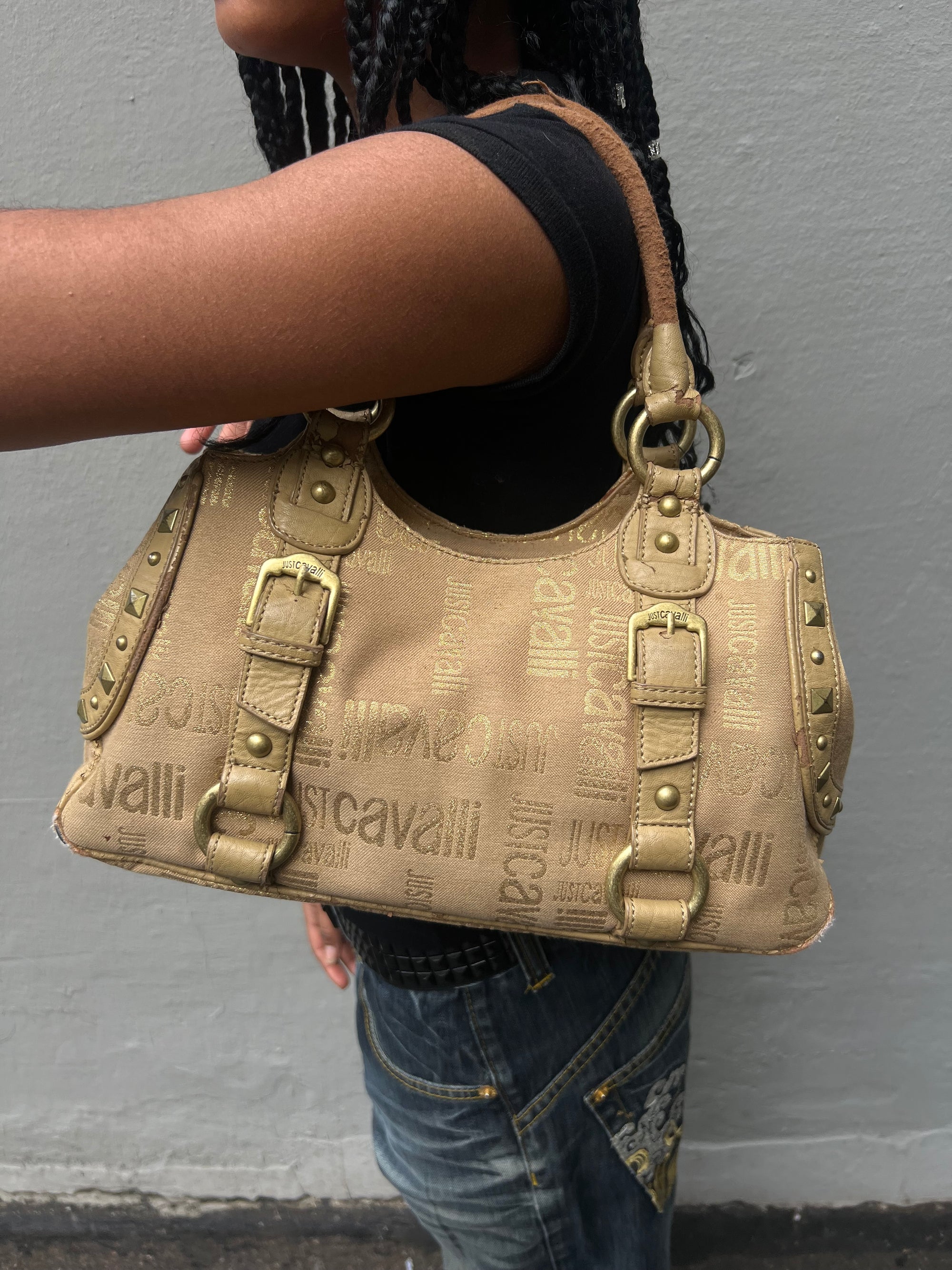 Vintage Just Cavalli All Gold Mini Bag