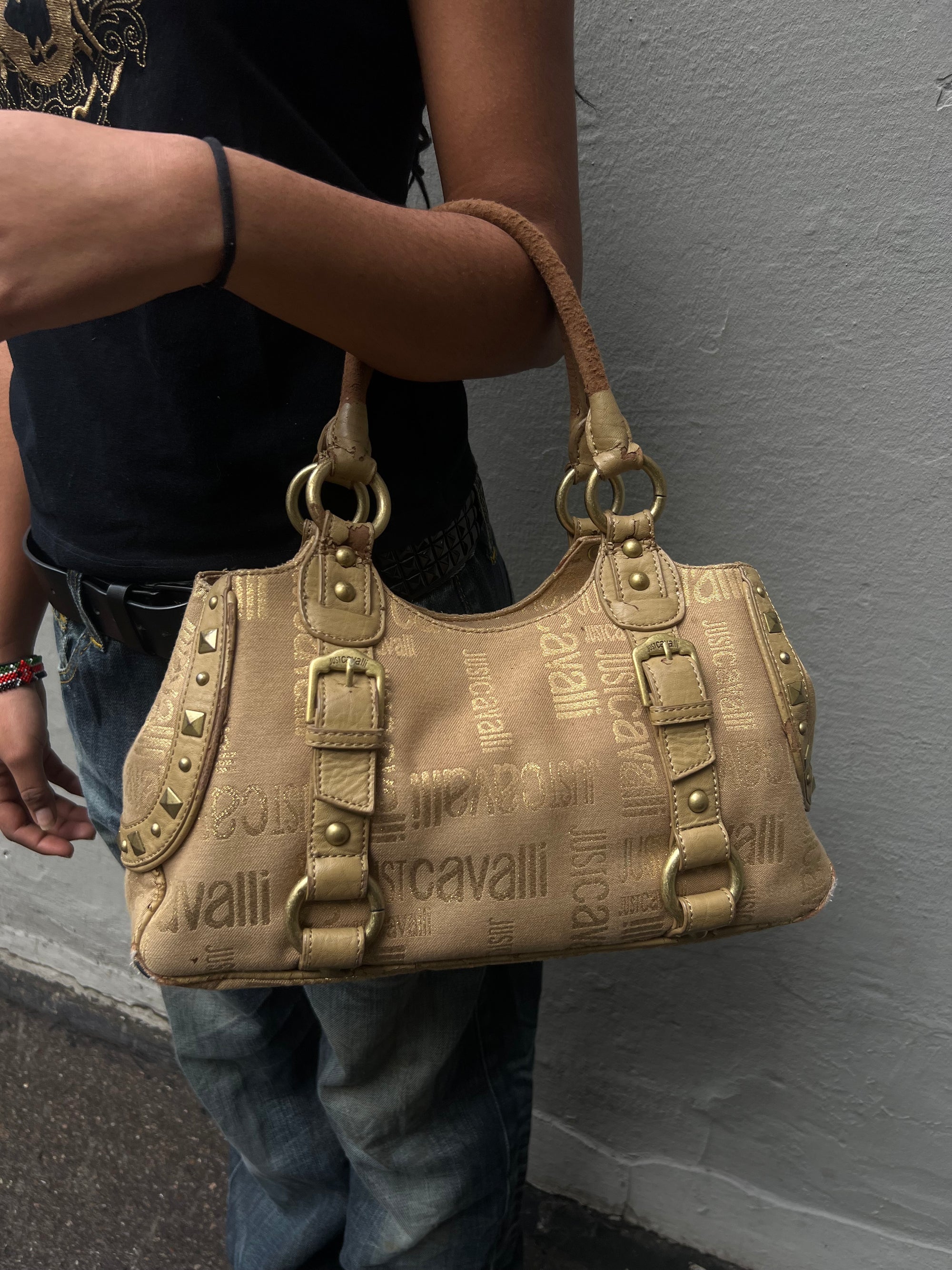 Vintage Just Cavalli All Gold Mini Bag