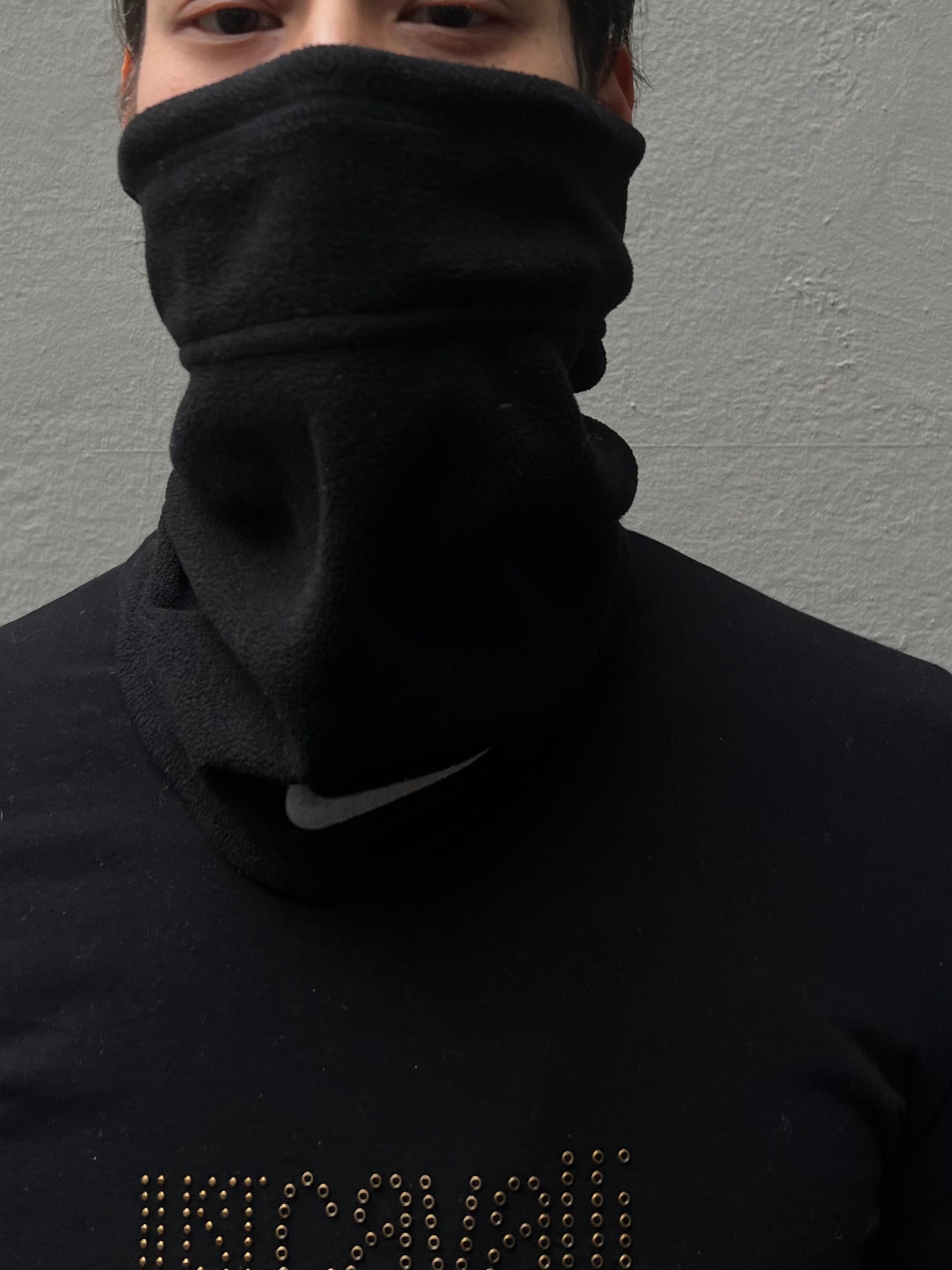 Vintage Nike Black Adjustable Scarf