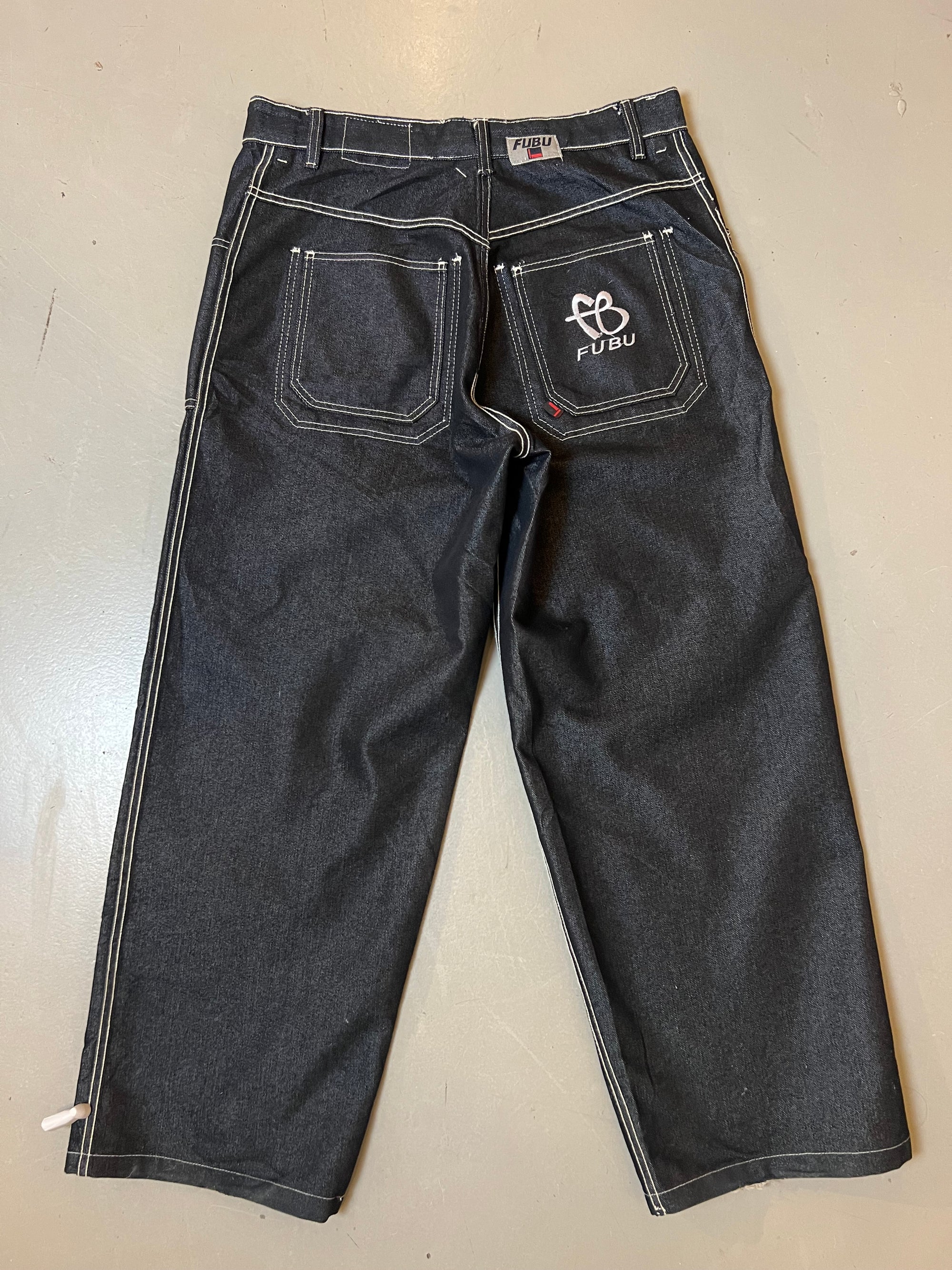 Vintage Fubu Dark Baggy Denim XL