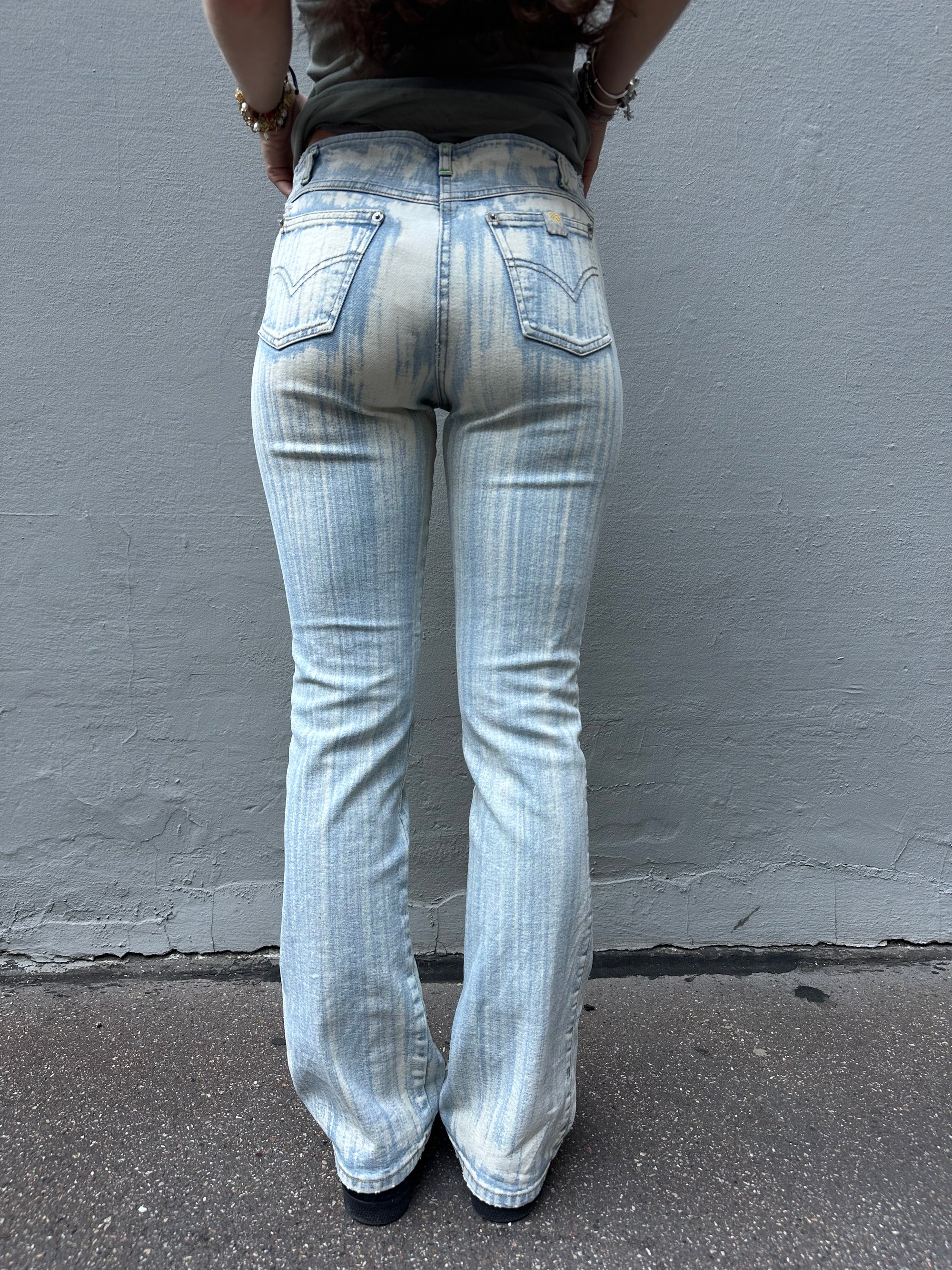 Vintage Light Blue Flared Jeans XS