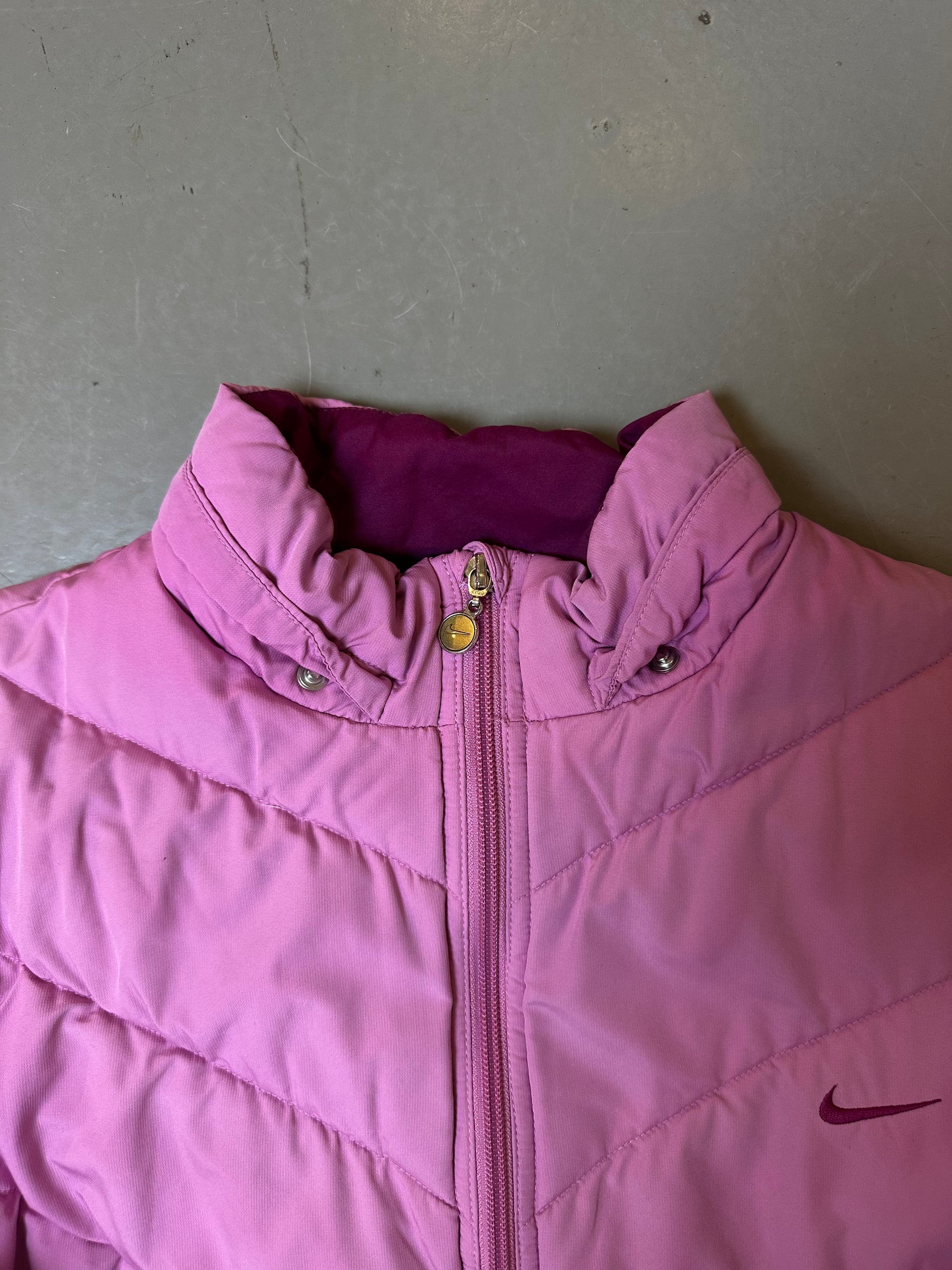 Vintage Pink Nike Puffer Jacket XS/S