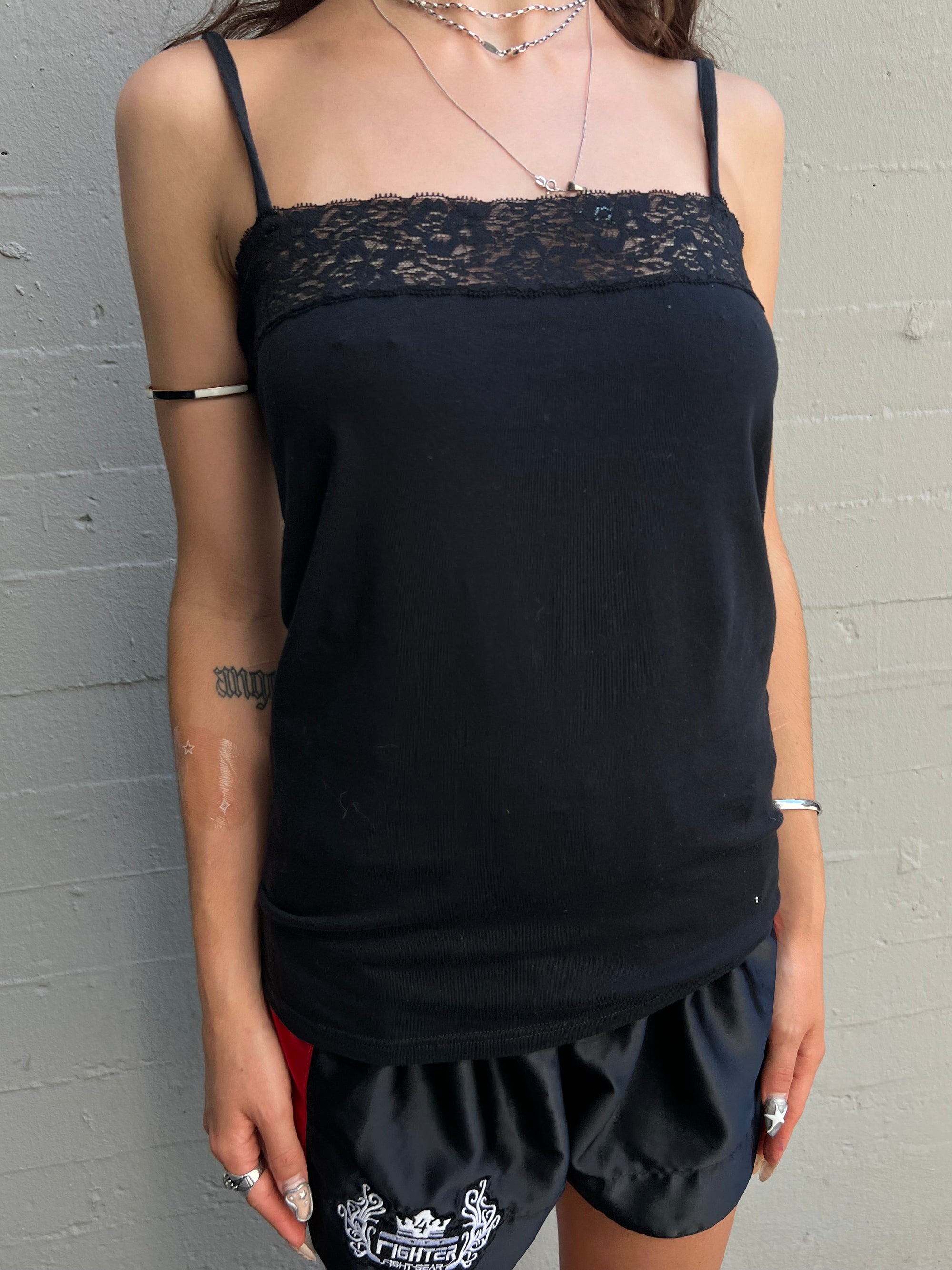 Vintage Cute Black Top S