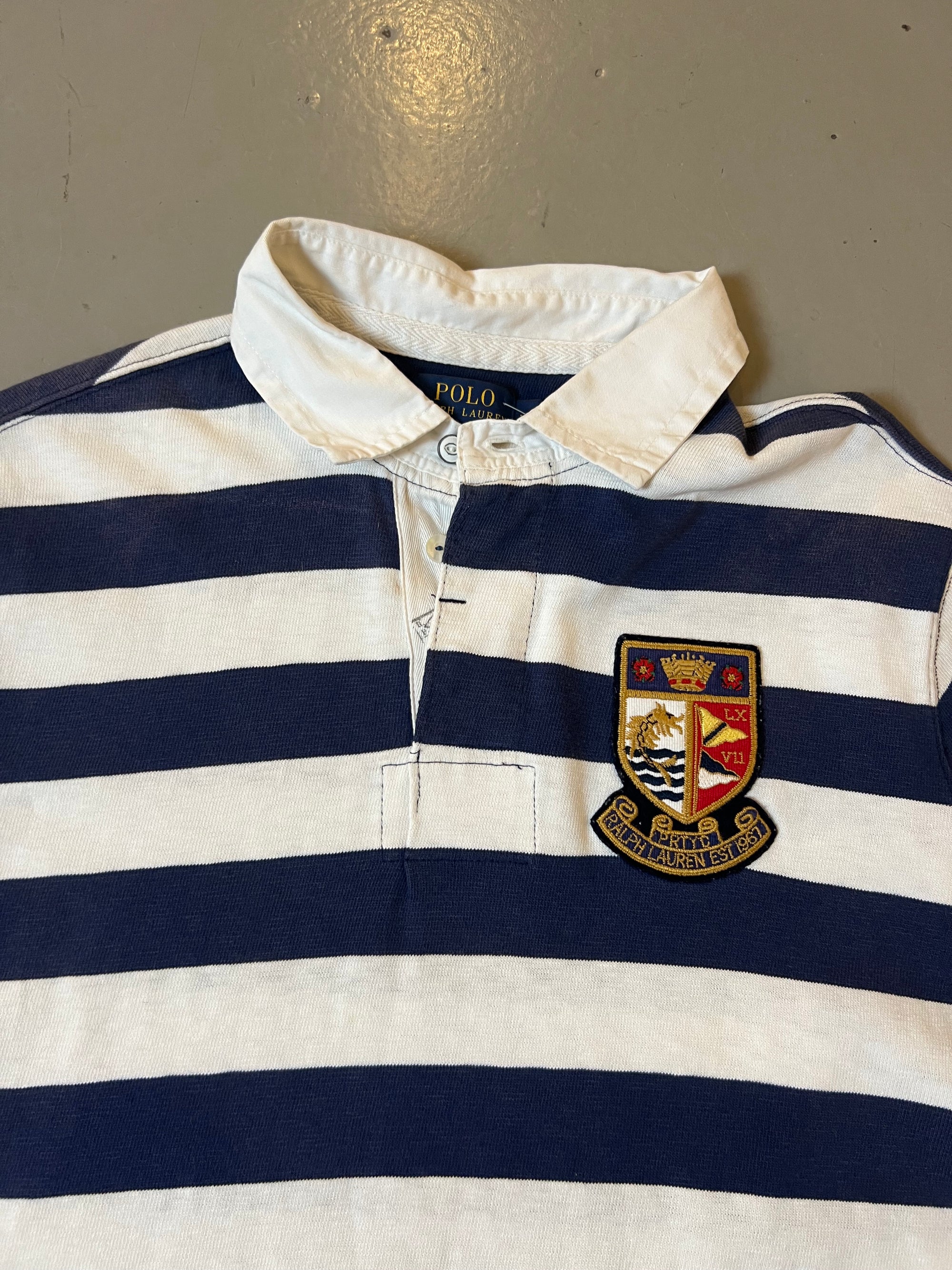 Vintage Ralph Lauren Polo Blue/White XL