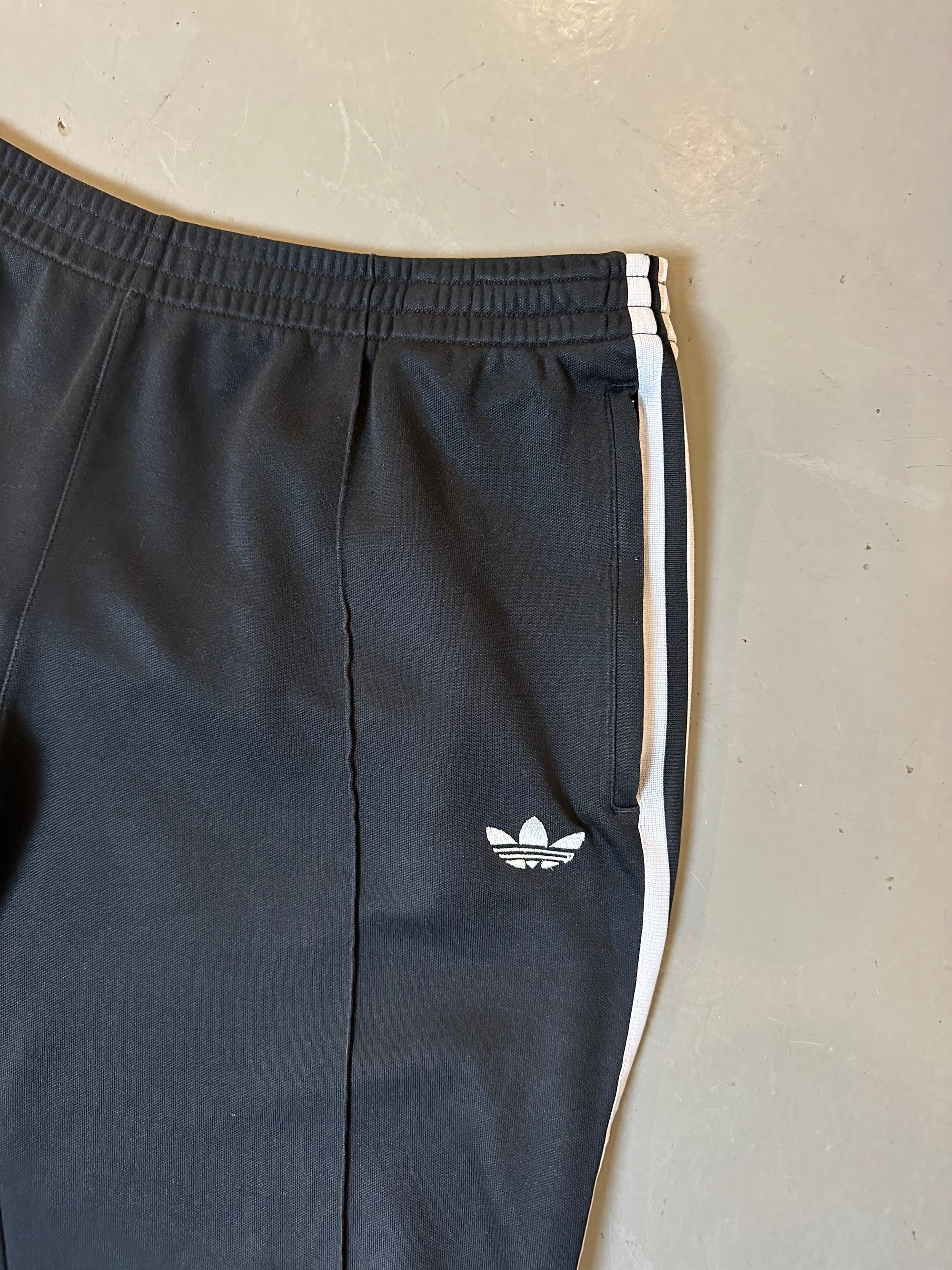 Vintage Black Striped Adidas Track Pants L/XL