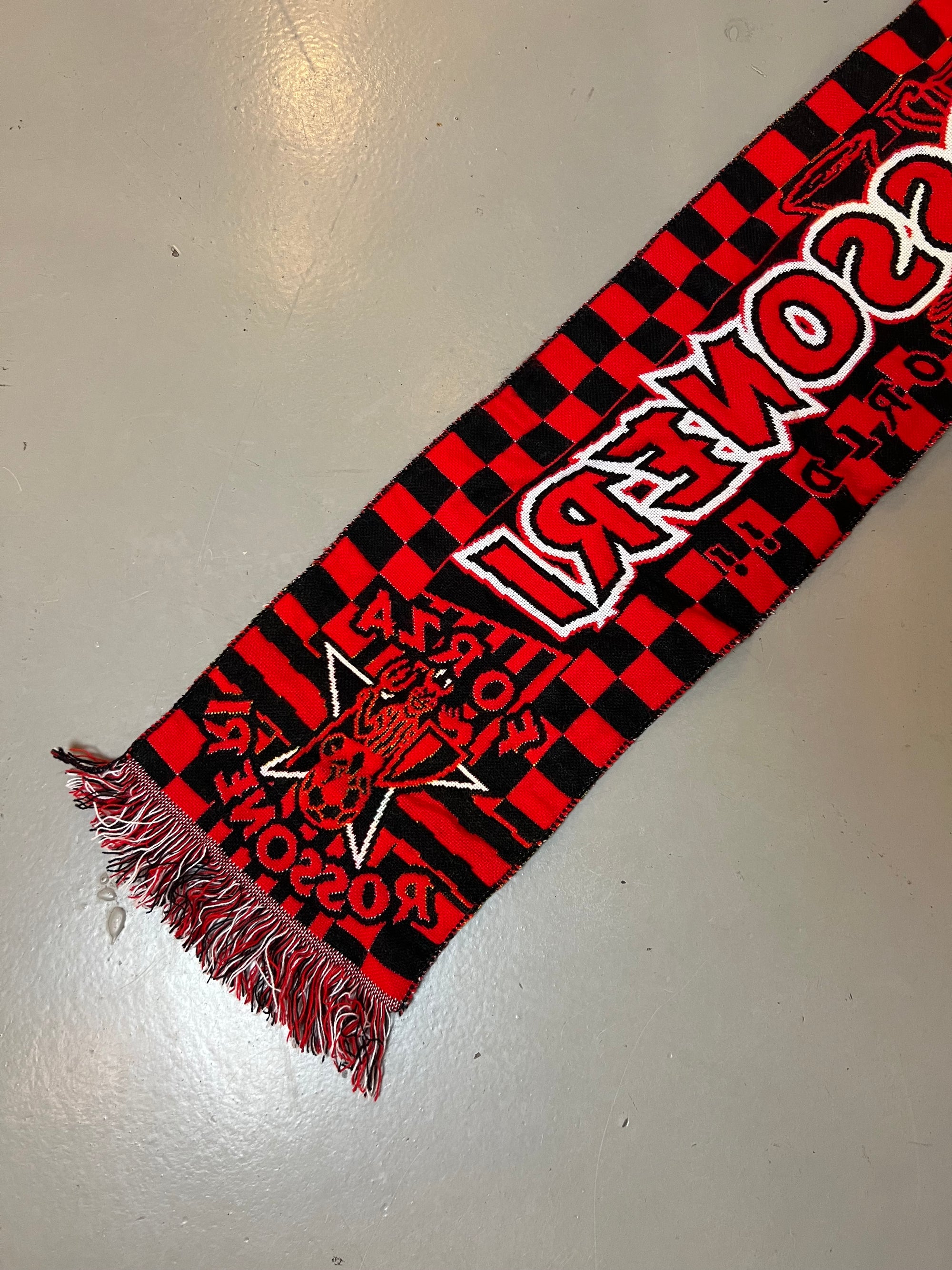 Vintage Forza Rossoneri Soccer Scarf