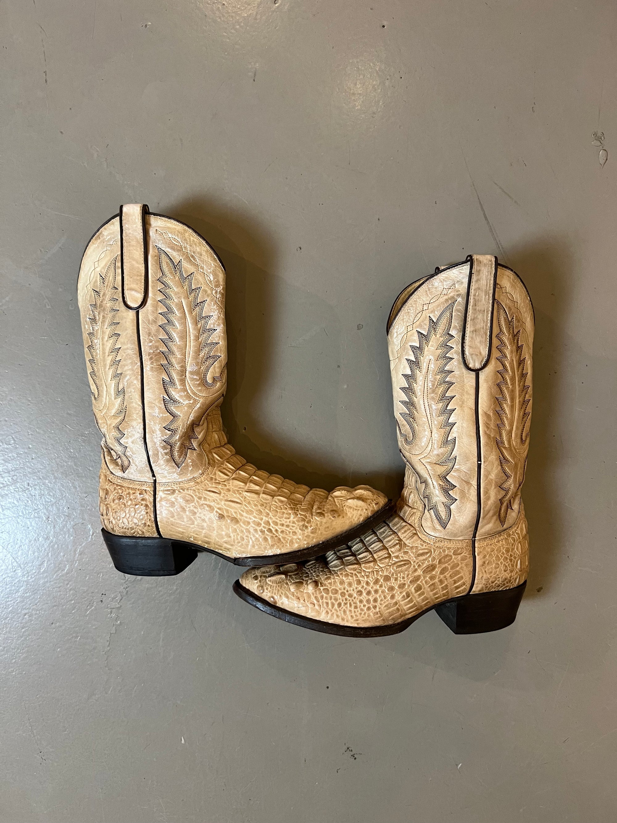 Vintage Brown Cowboy Boots 43