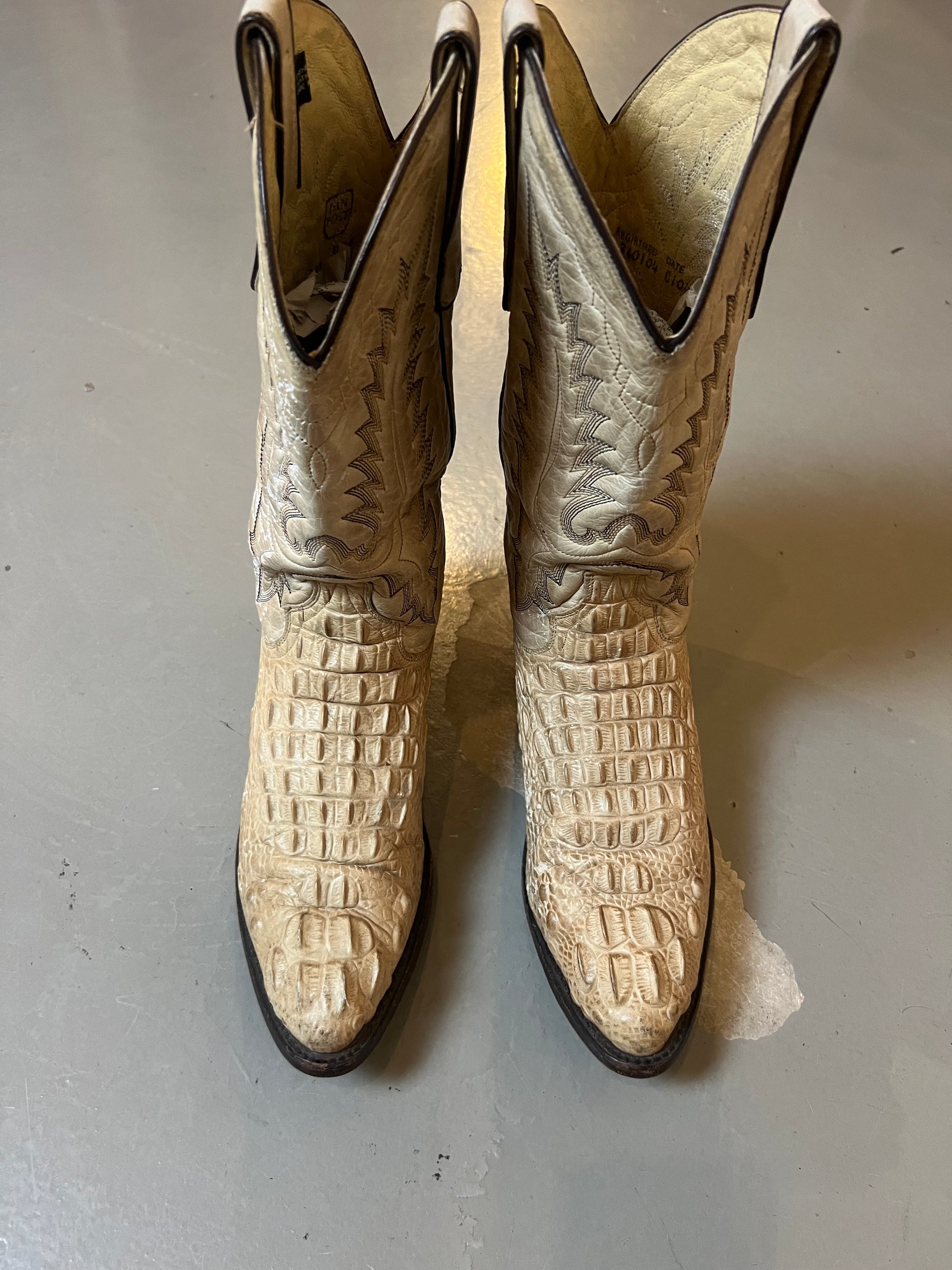 Vintage Brown Cowboy Boots 43