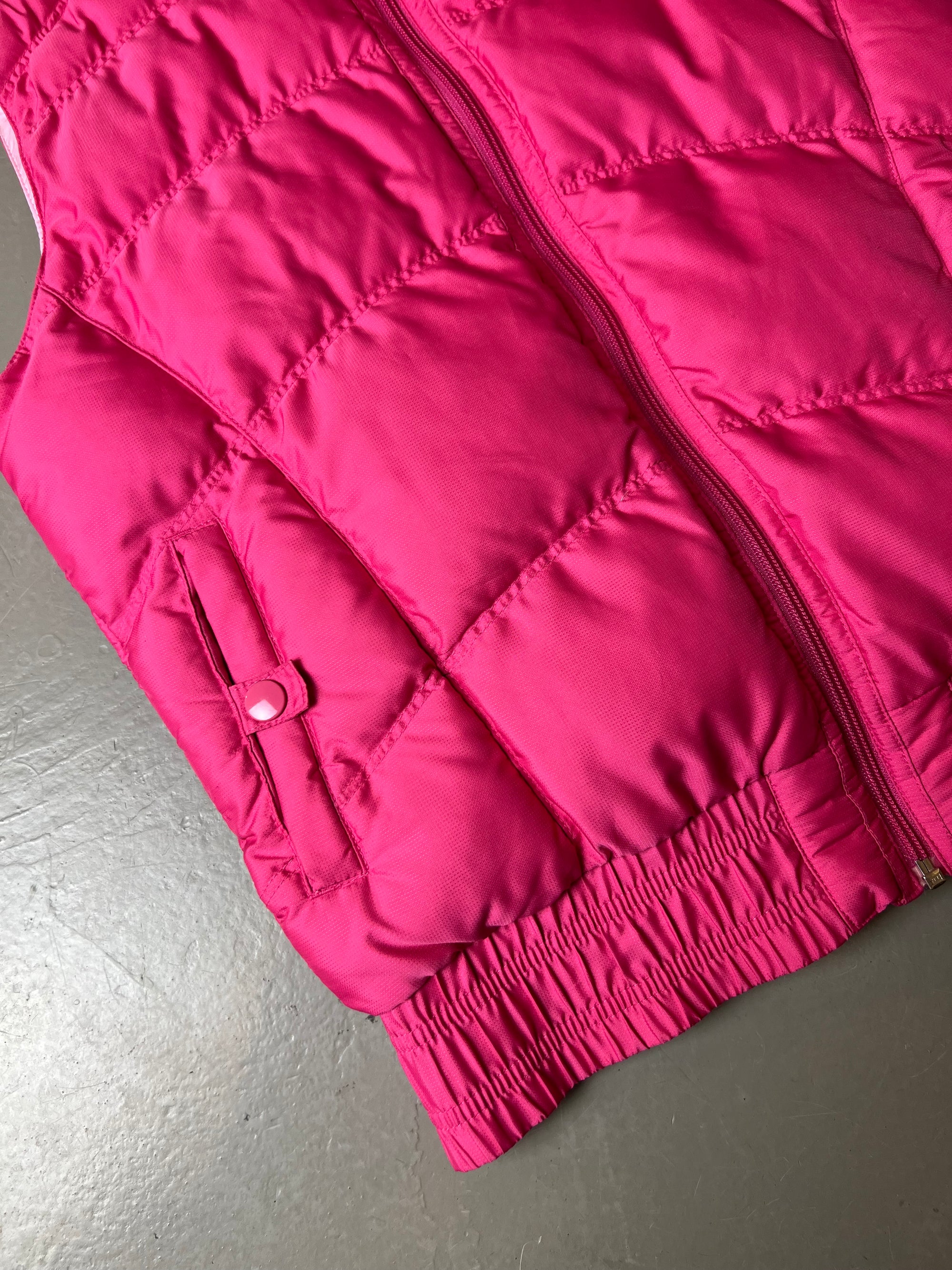 Vintage Nike Pink Puffer Vest S