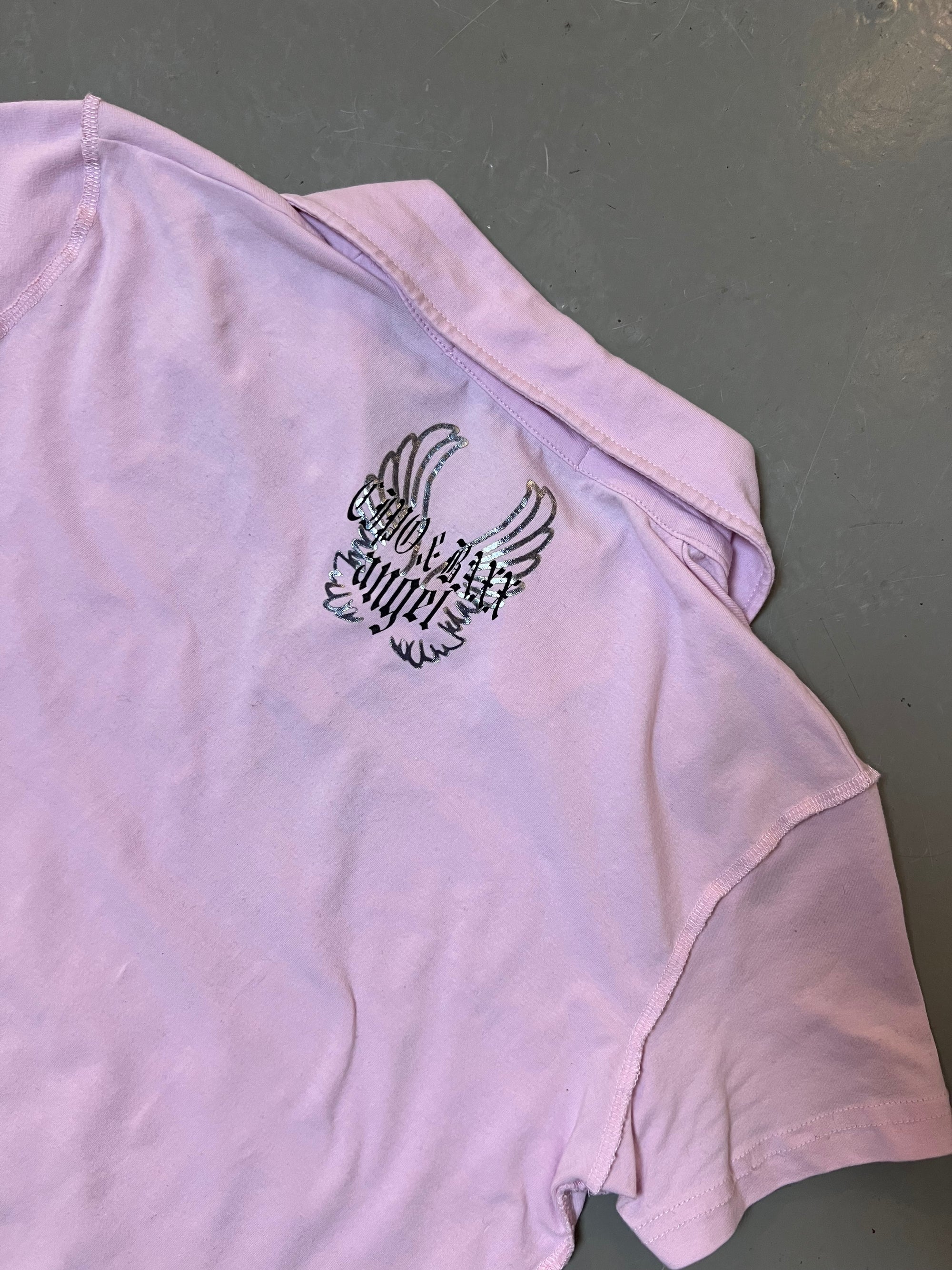 Vintage Pink Printed Polo S