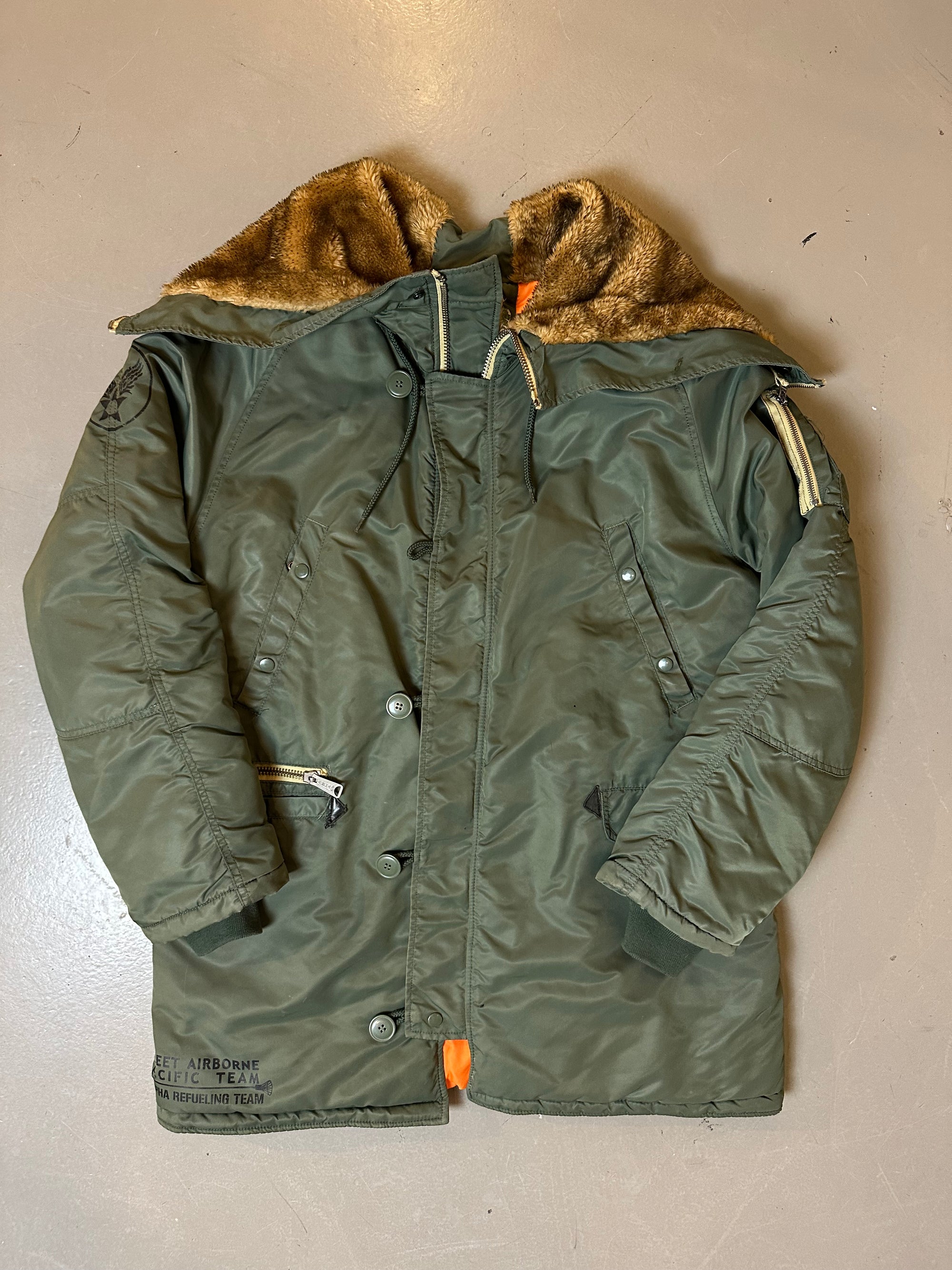 Vintage Alpha Industries 1952 Fur/Bomber Coat 3XL