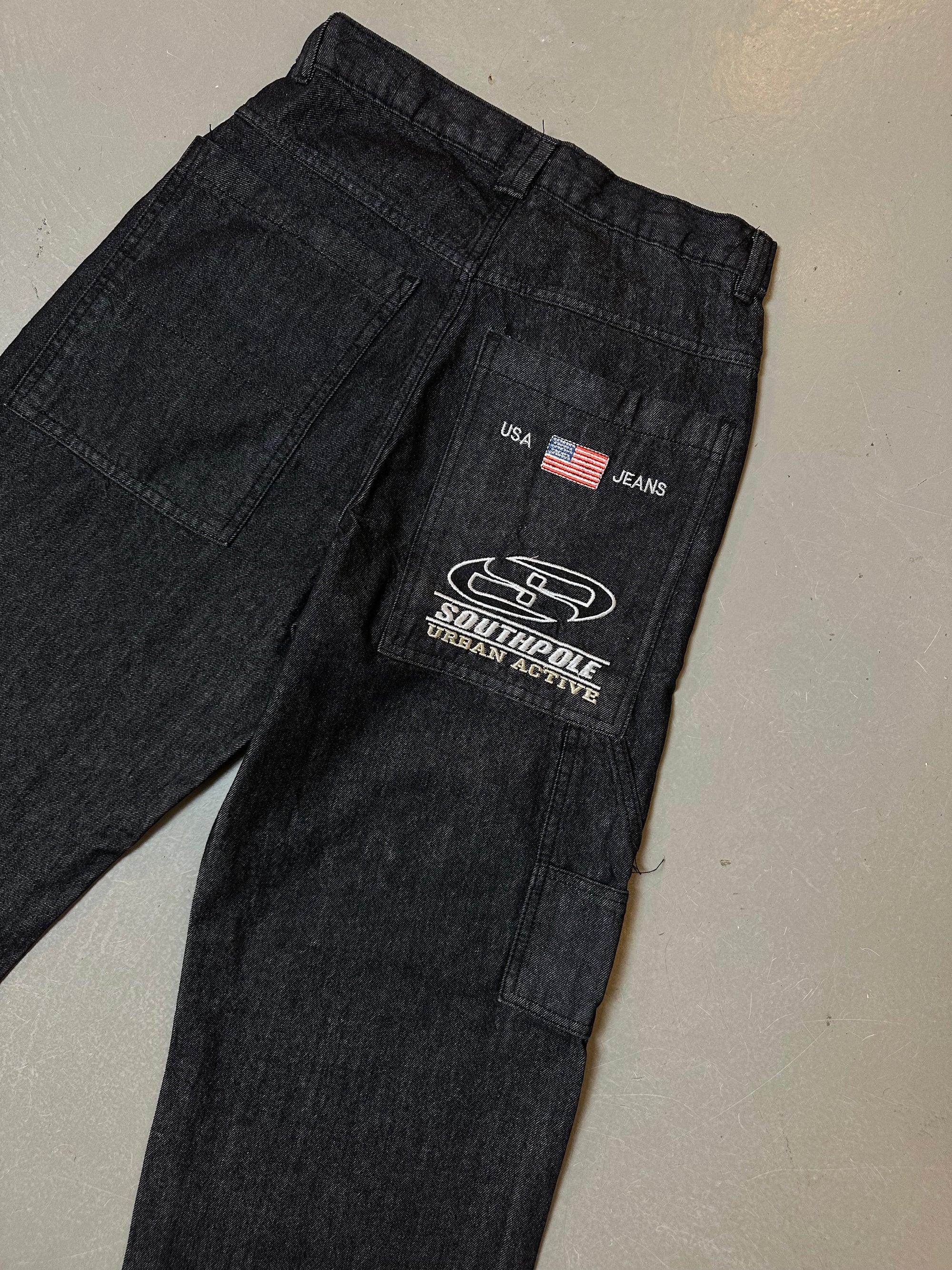 Vintage Baggy Southpole Waxed Denim M/L