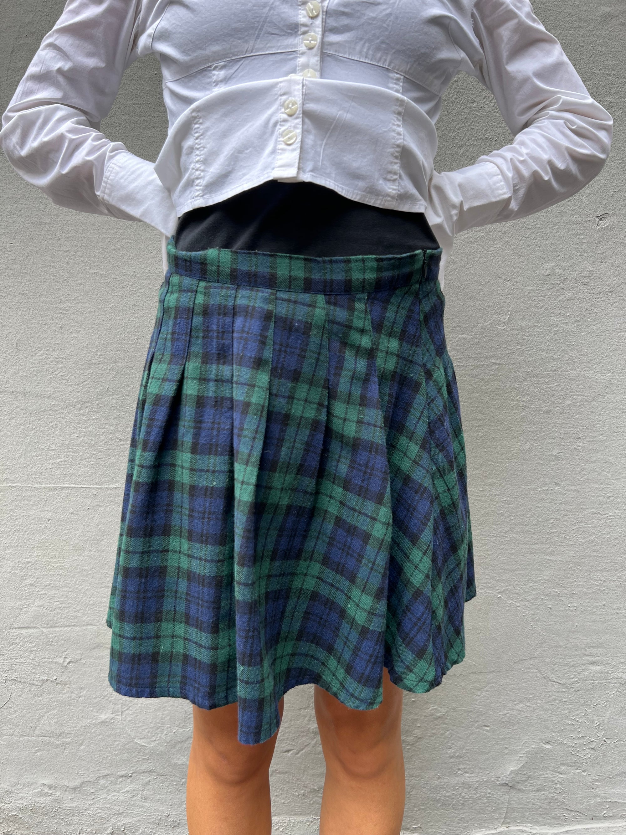 Vintage School Girl Karo Mini Skirt XS/S