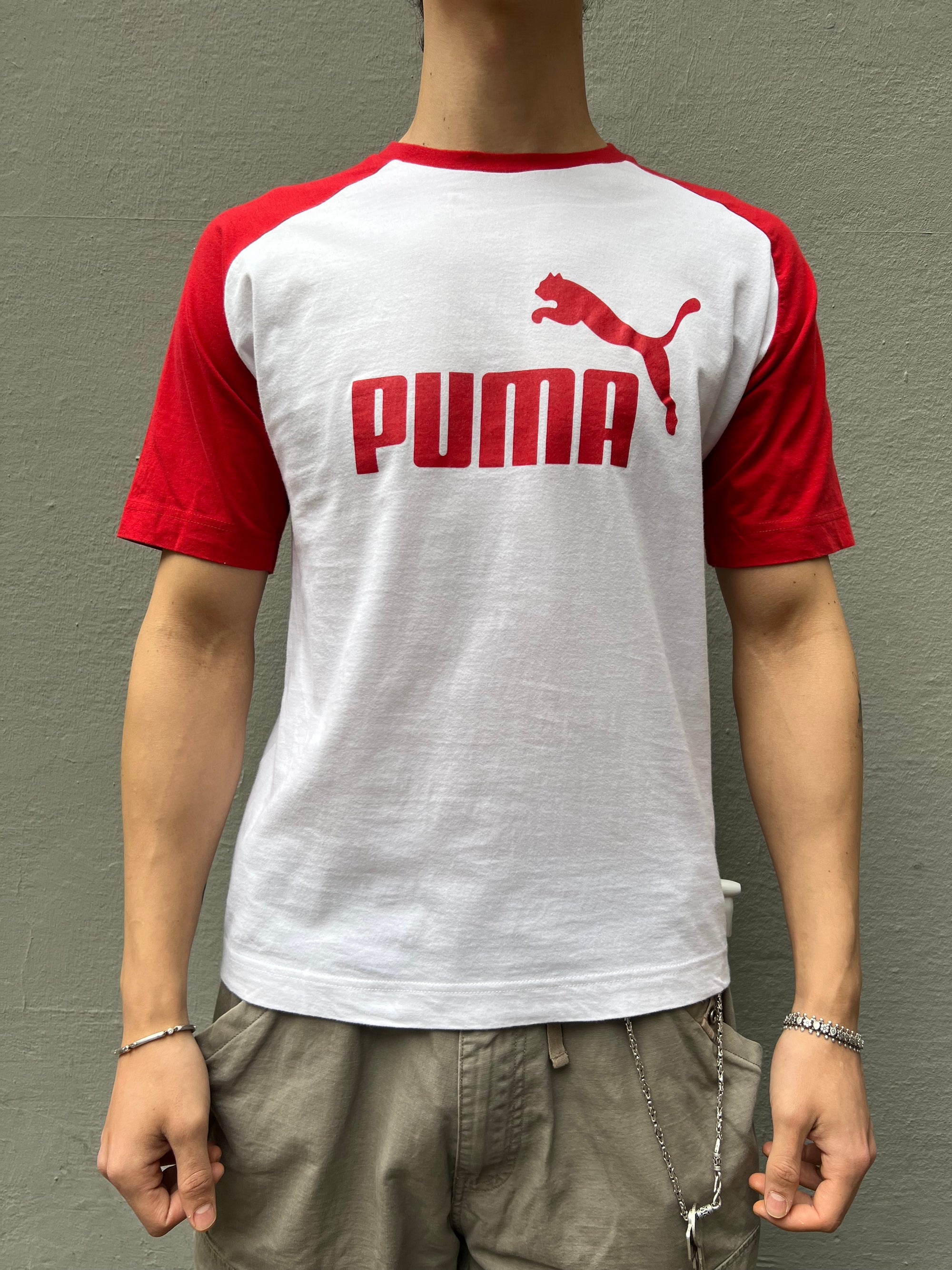 Vintage Red/White Puma Tee S/M