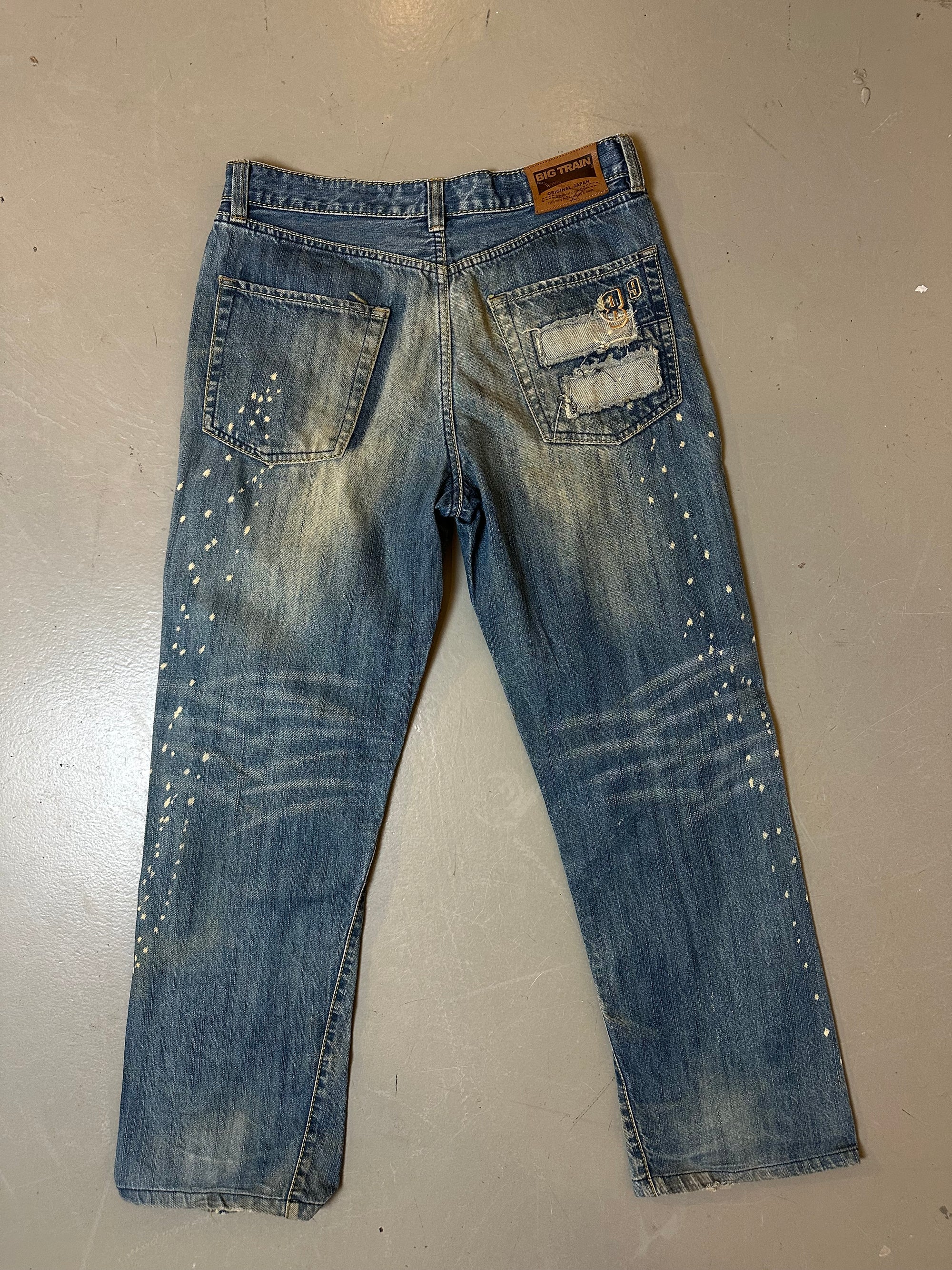 Vintage Big Train Washed & Stitched Denim M/L