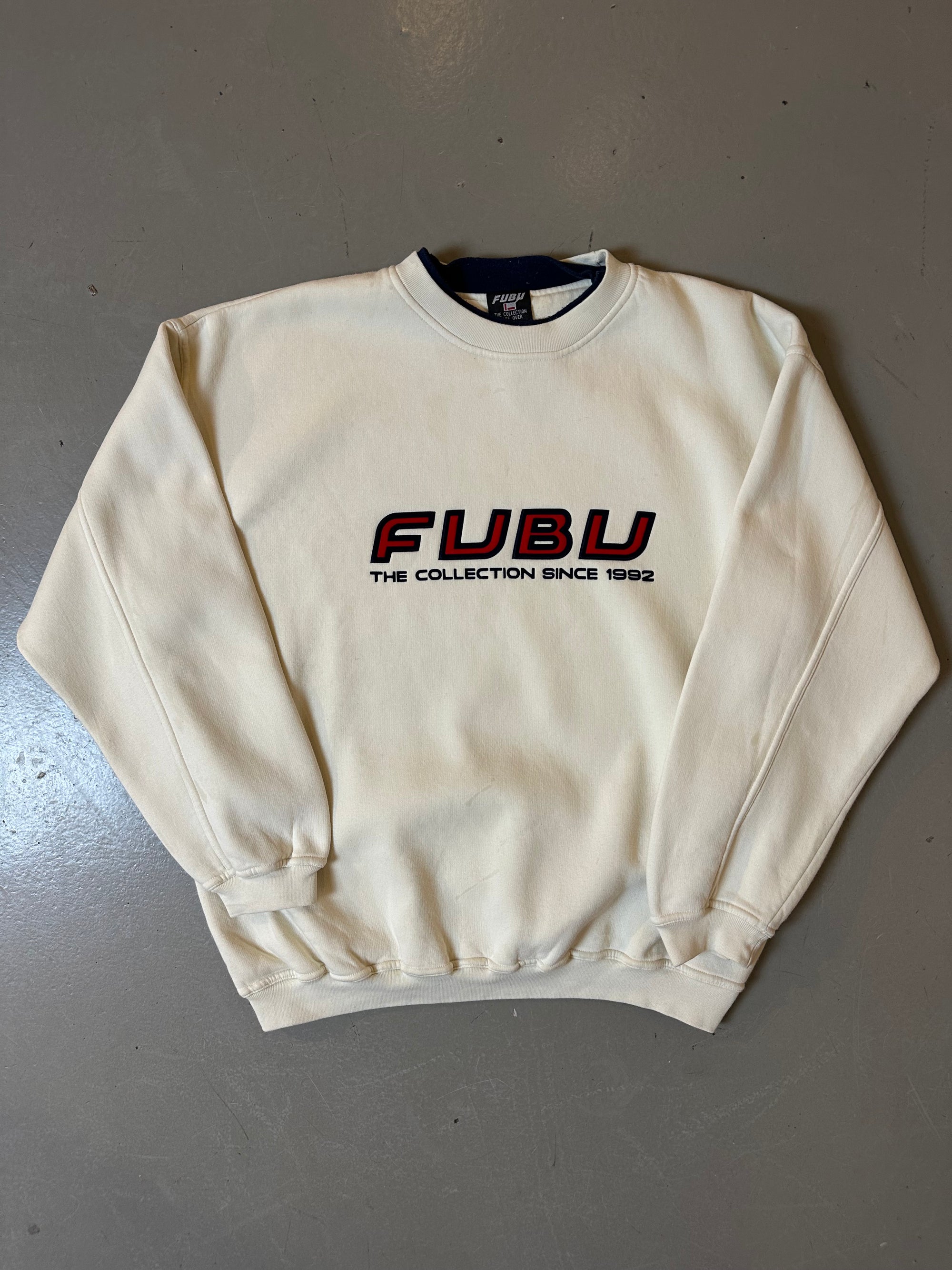 Vintage Cream Fubu Sweater M/L