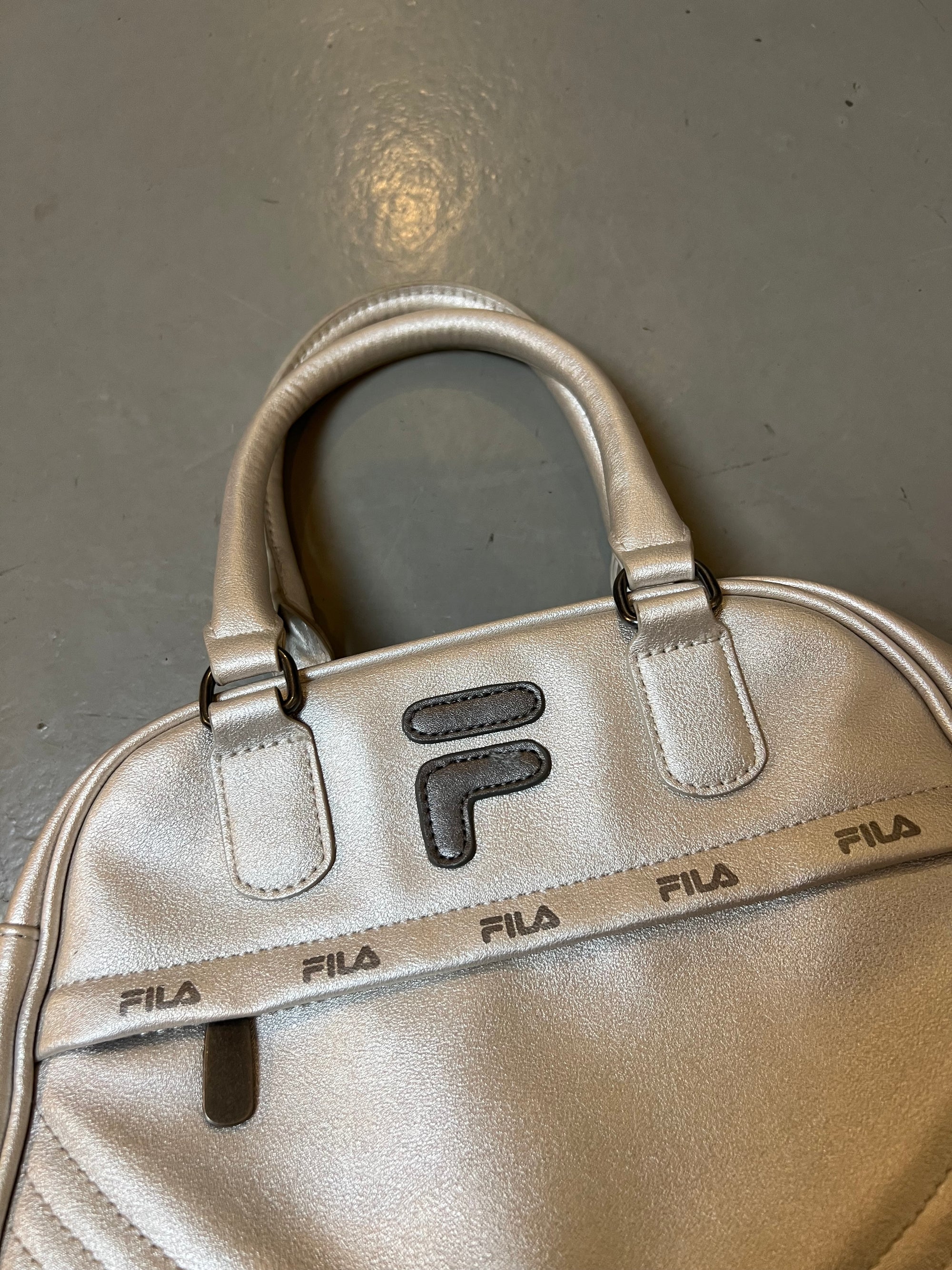 Vintage Fila Silver Chrome Bag