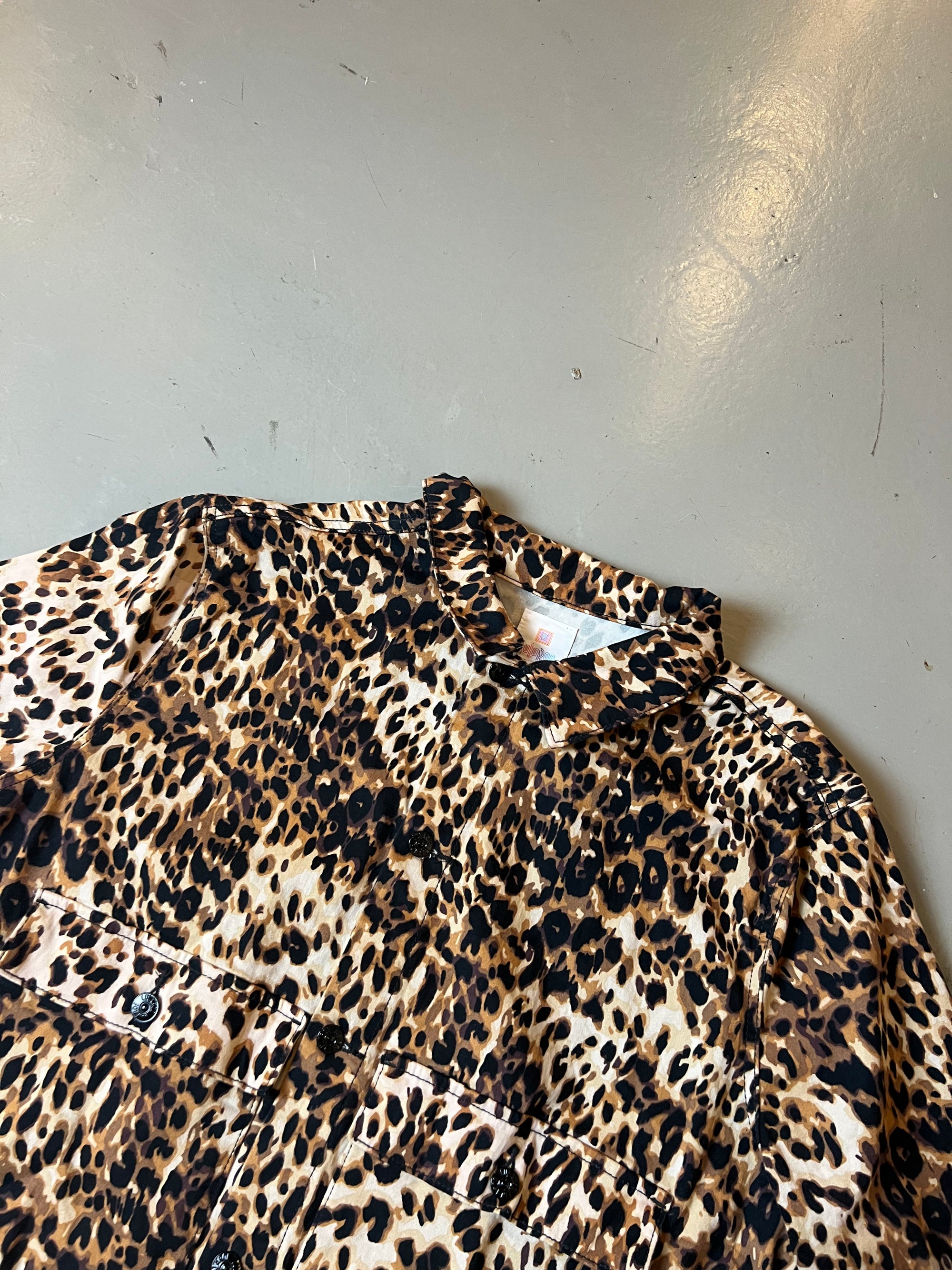 Vintage Leopard Print Jacket L/XL
