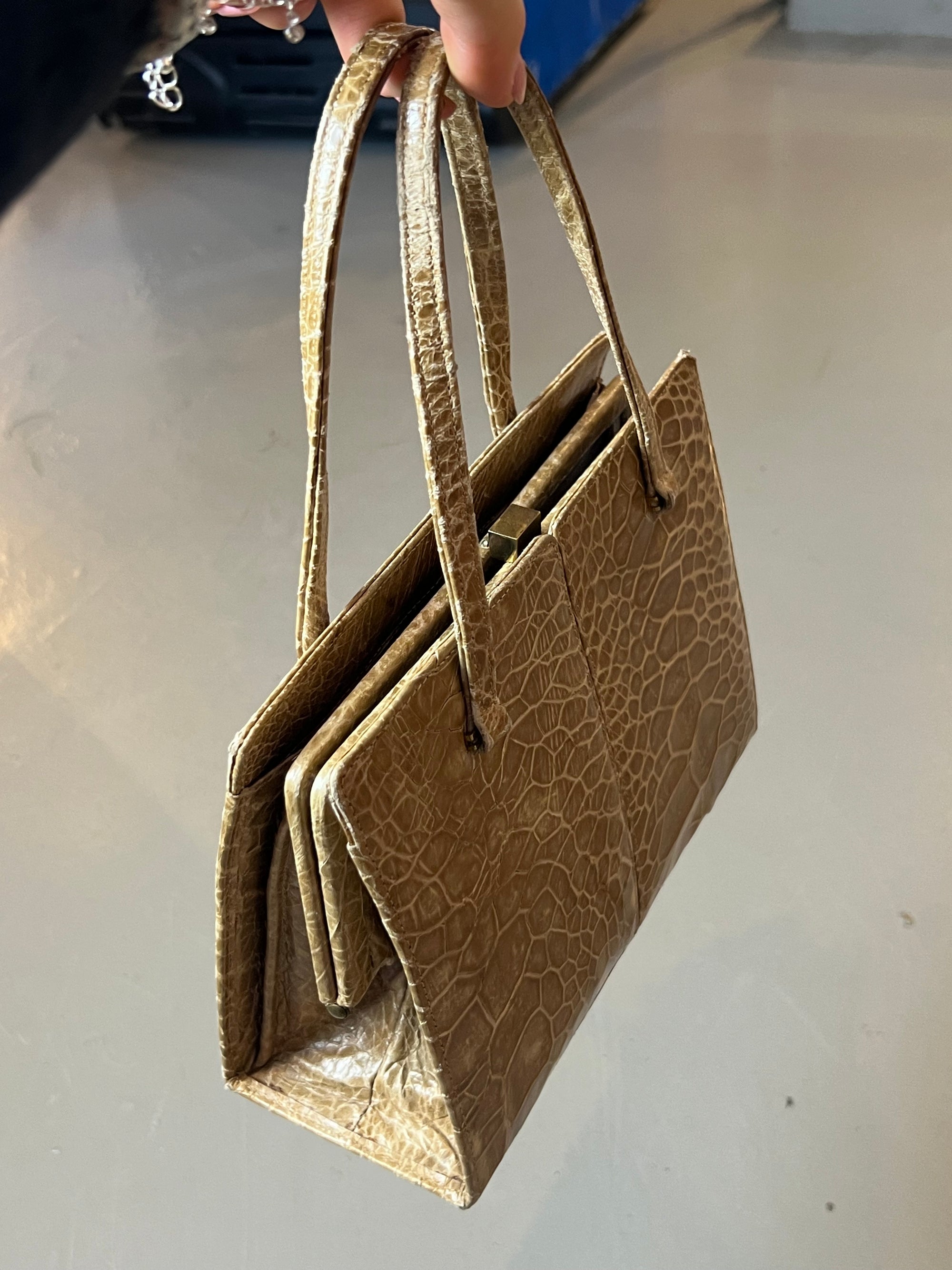 Vintage Mini Snake Leather Bag