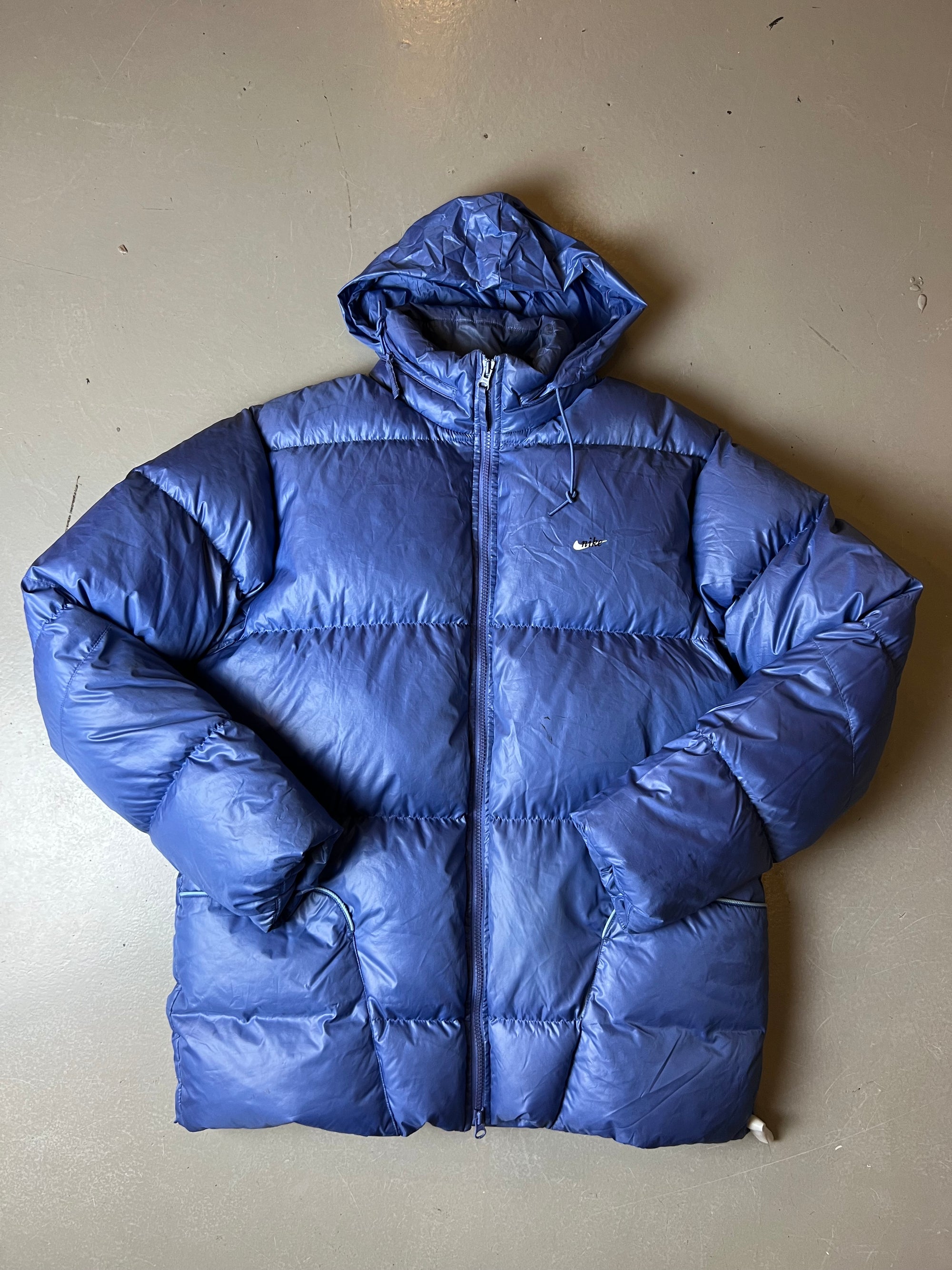 Vintage Blue Nike Puffer Jacket L/XL