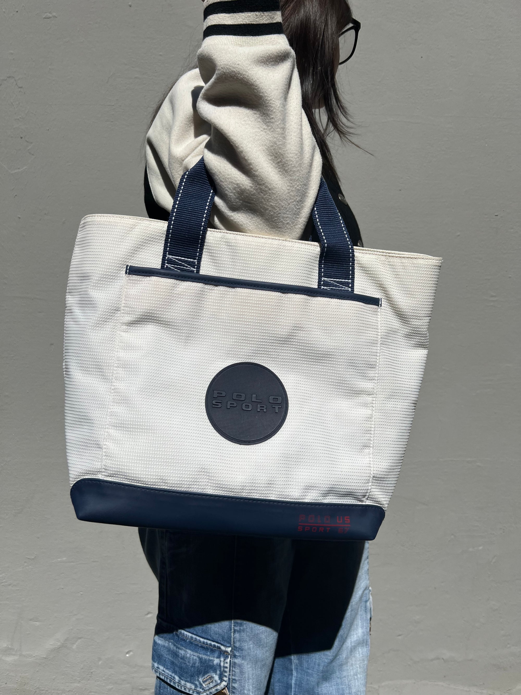 Vintage Blue/White Polo Sport Bag