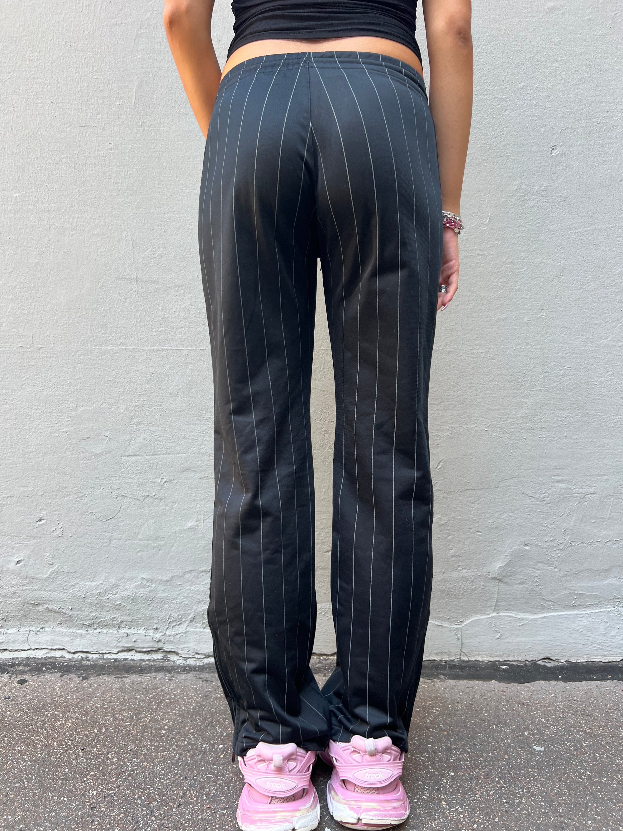 Vintage Black Striped Adidas Track Pants XS/S