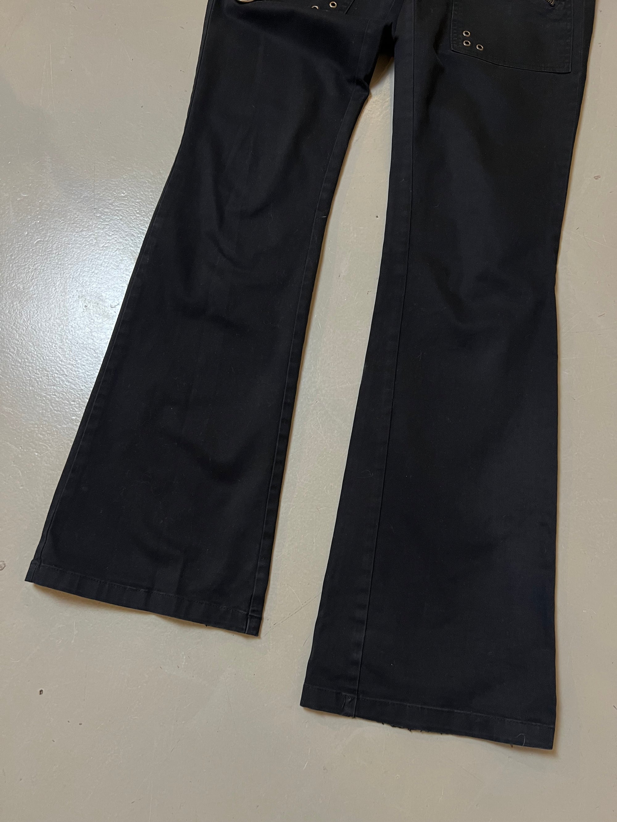 Vintage Straight Leg Black Pants XS